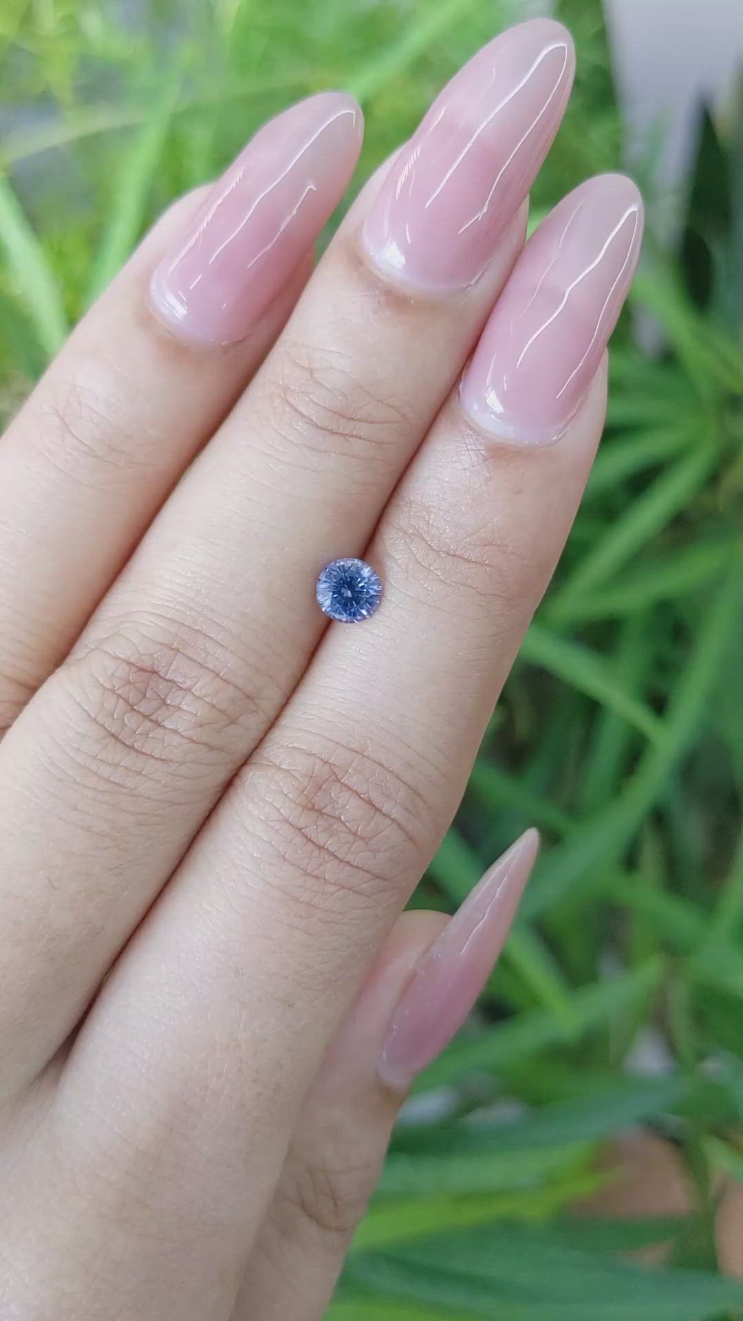 0.67 Ct. Blue Sapphire from Ceylon (Sri Lanka) Size Video