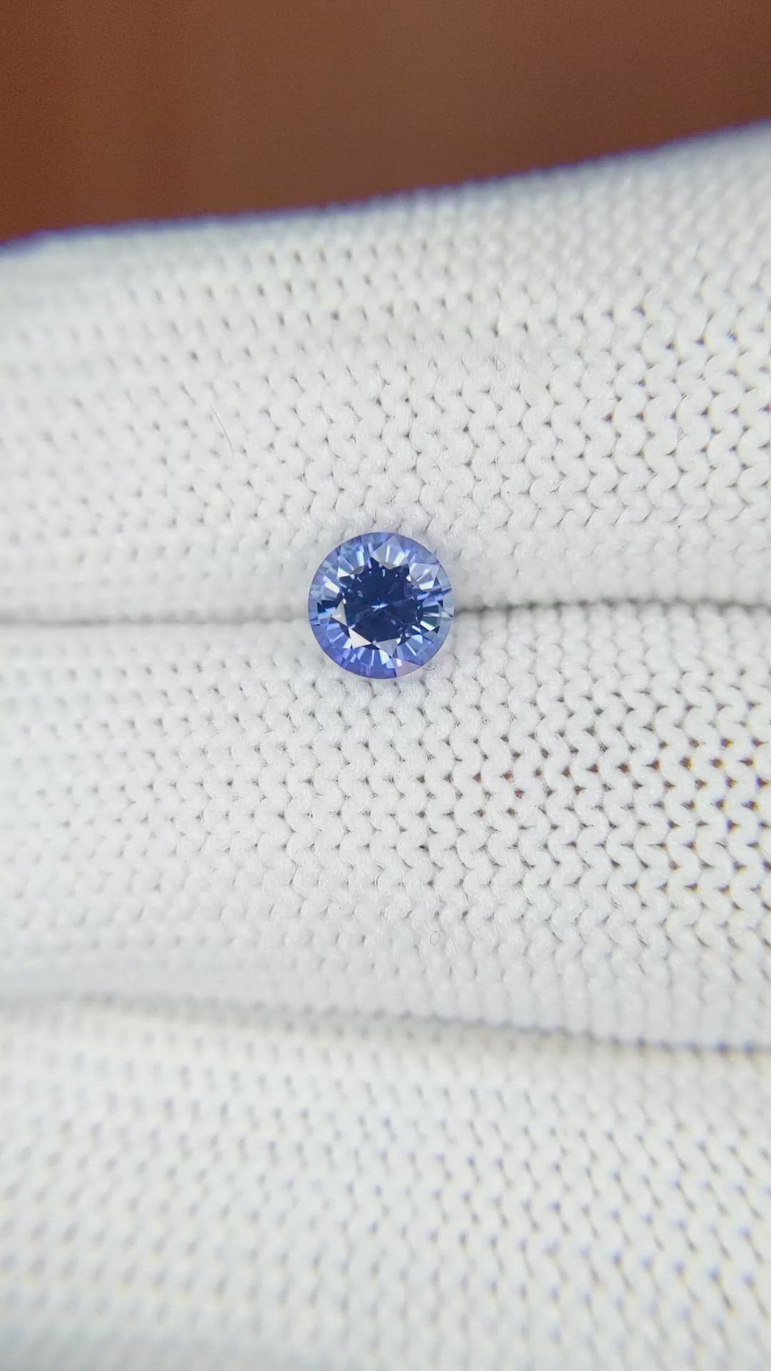 0.84 Ct. Blue Sapphire from Ceylon (Sri Lanka) Size Video