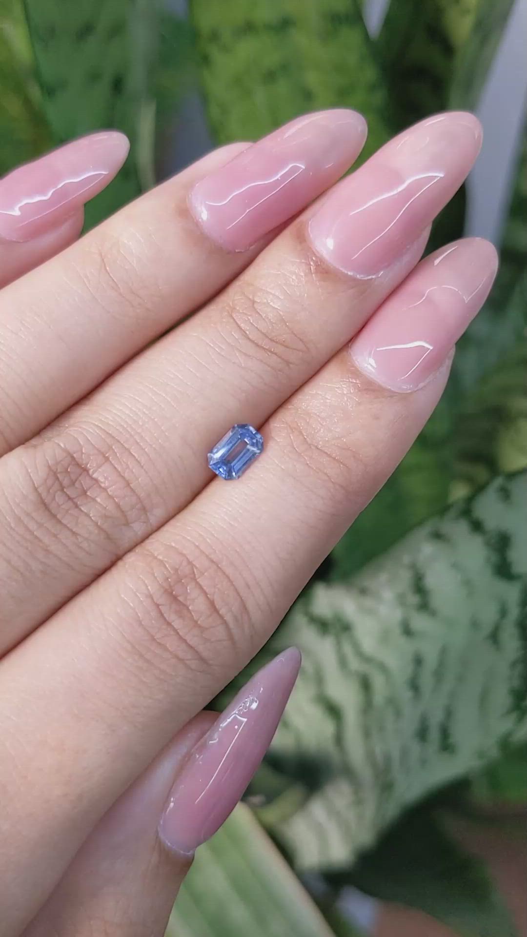 0.70 Ct. Blue Sapphire from Ceylon (Sri Lanka) Size Video