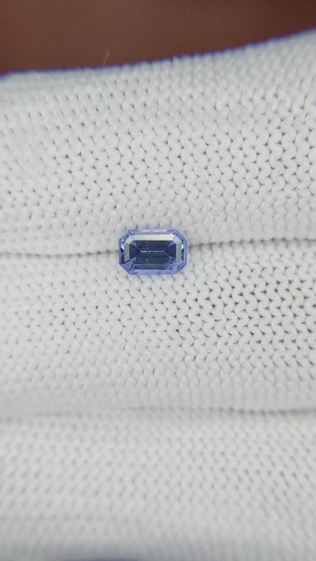 0.71 Ct. Blue Sapphire from Ceylon (Sri Lanka) Size Video
