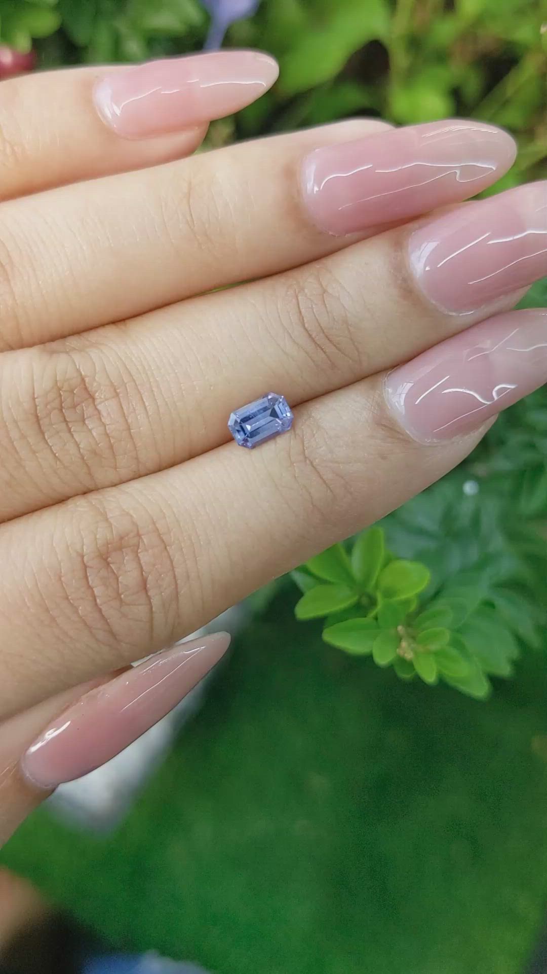 0.71 Ct. Blue Sapphire from Ceylon (Sri Lanka) Size Video