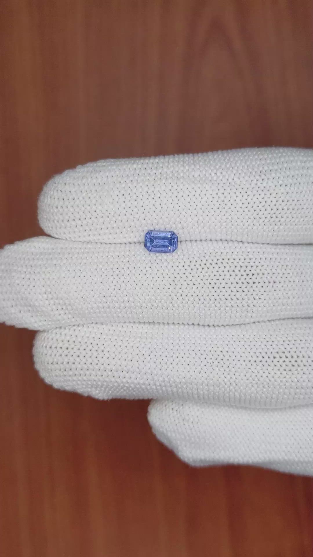 0.71 Ct. Blue Sapphire from Ceylon (Sri Lanka) Size Video