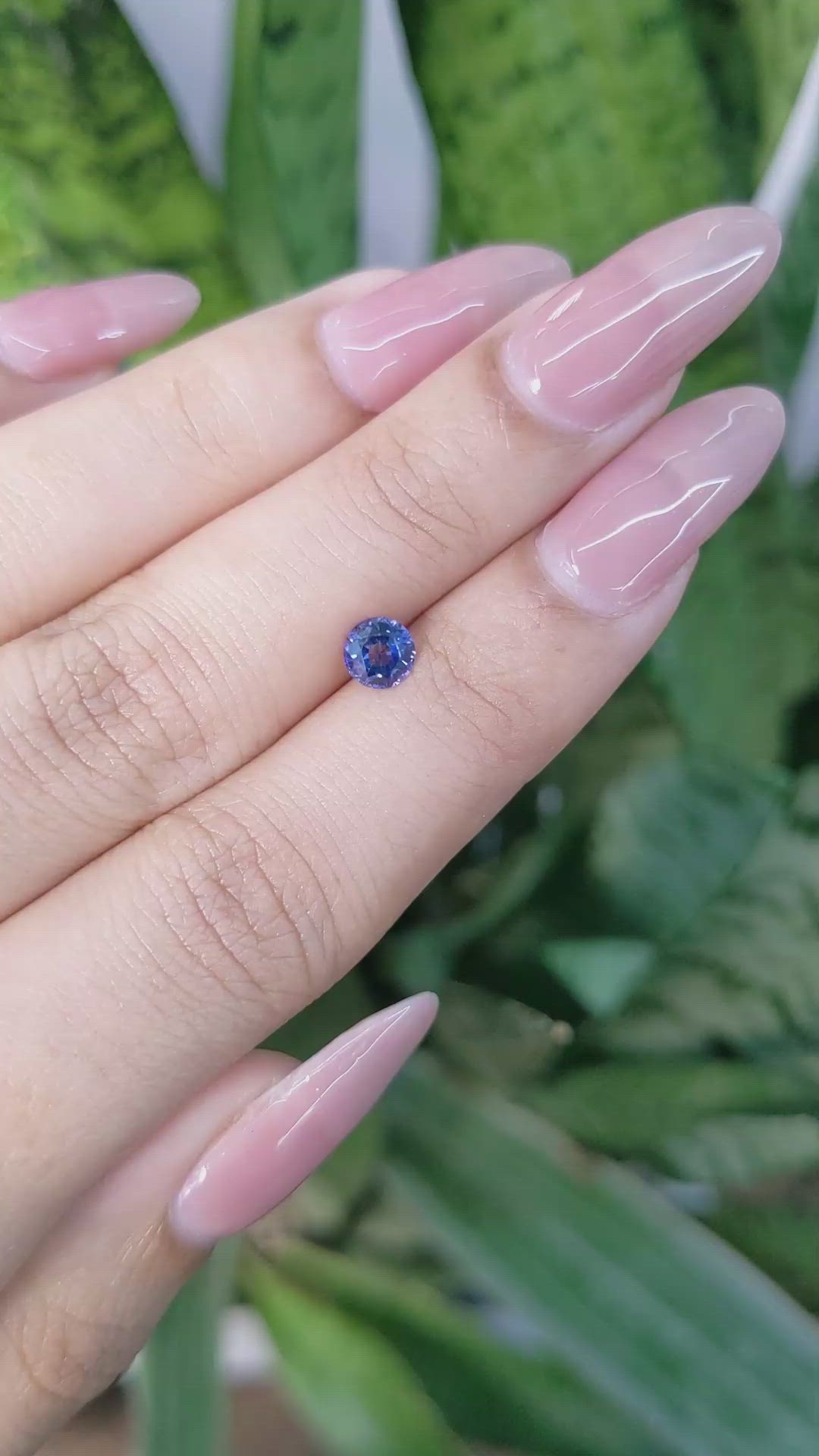 0.63 Ct. Blue Sapphire from Ceylon (Sri Lanka) Size Video
