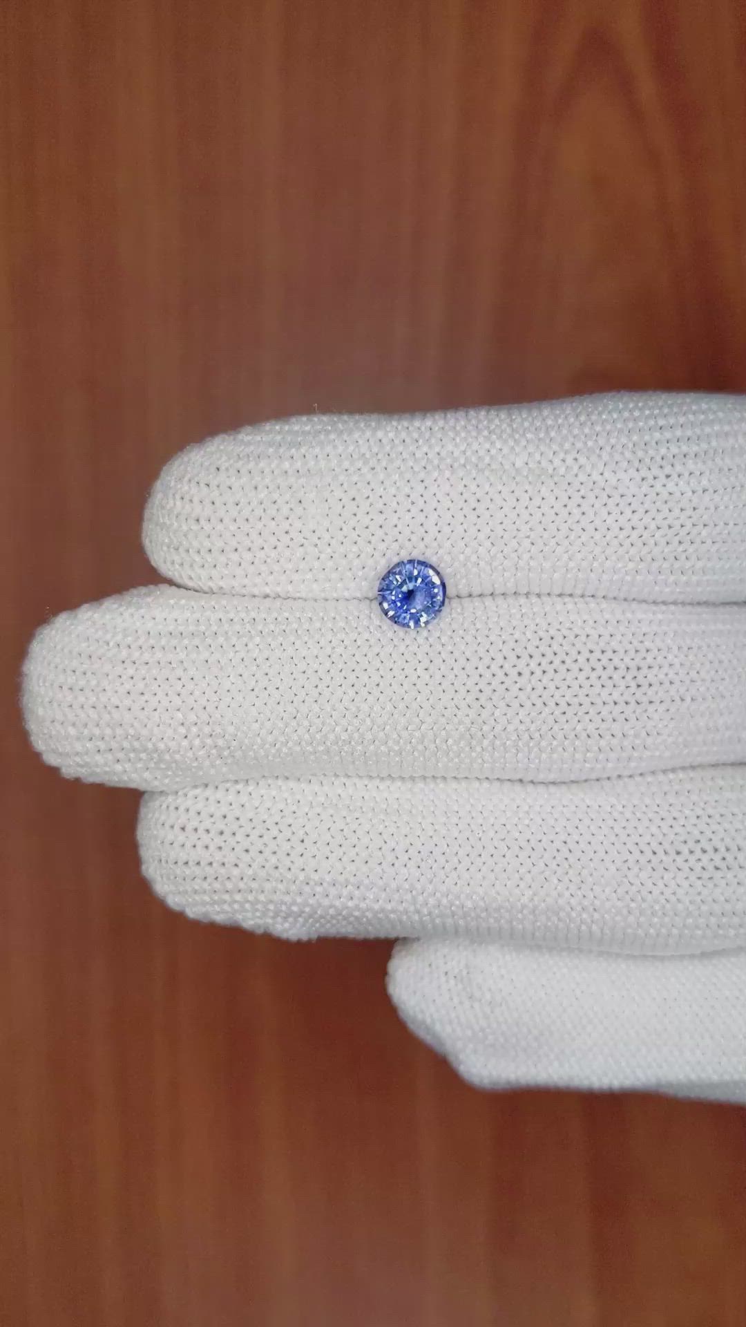 0.89 Ct. Blue Sapphire from Ceylon (Sri Lanka) Size Video