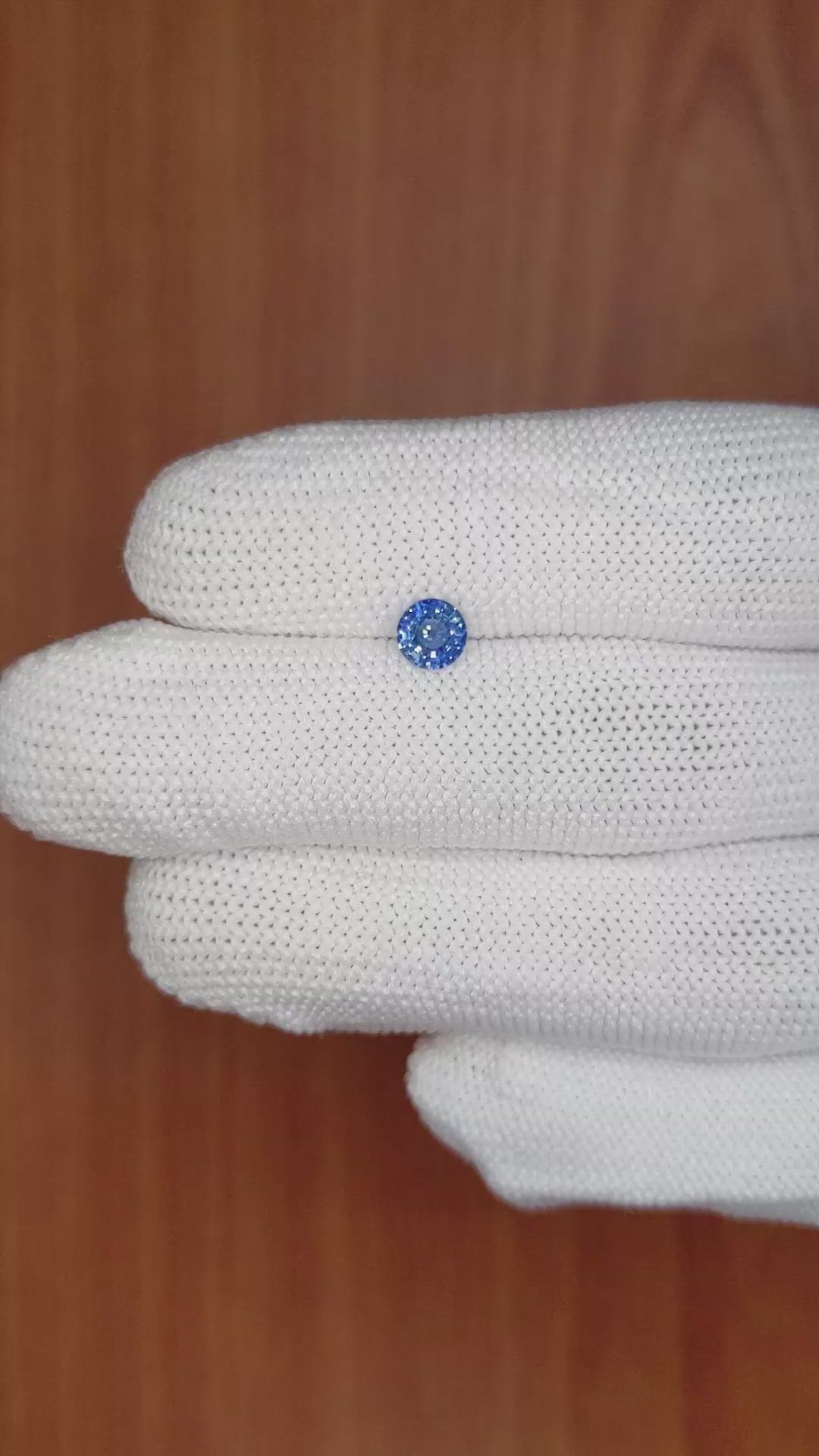 0.54 Ct. Blue Sapphire from Ceylon (Sri Lanka) Size Video