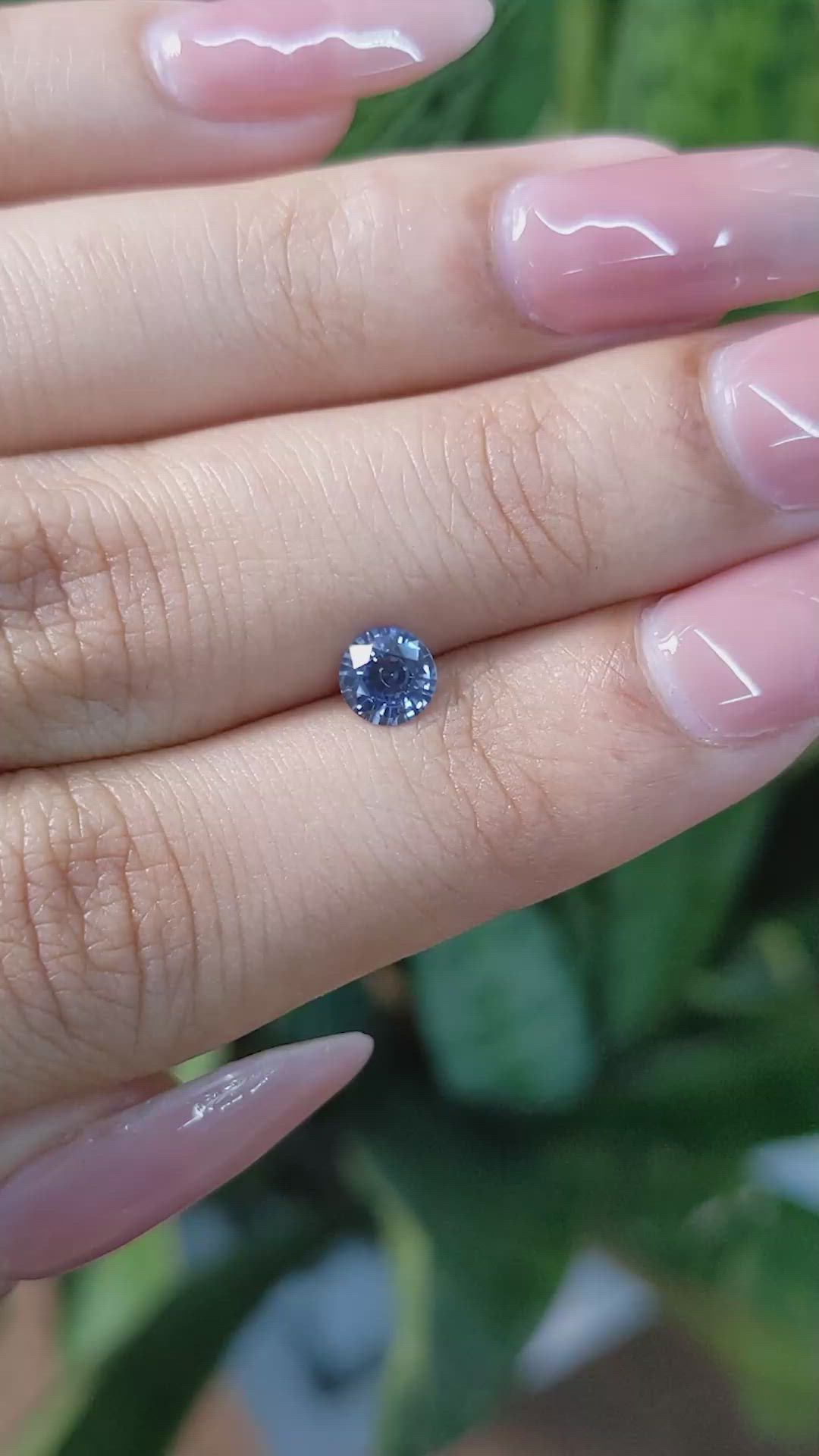 0.54 Ct. Blue Sapphire from Ceylon (Sri Lanka) Size Video