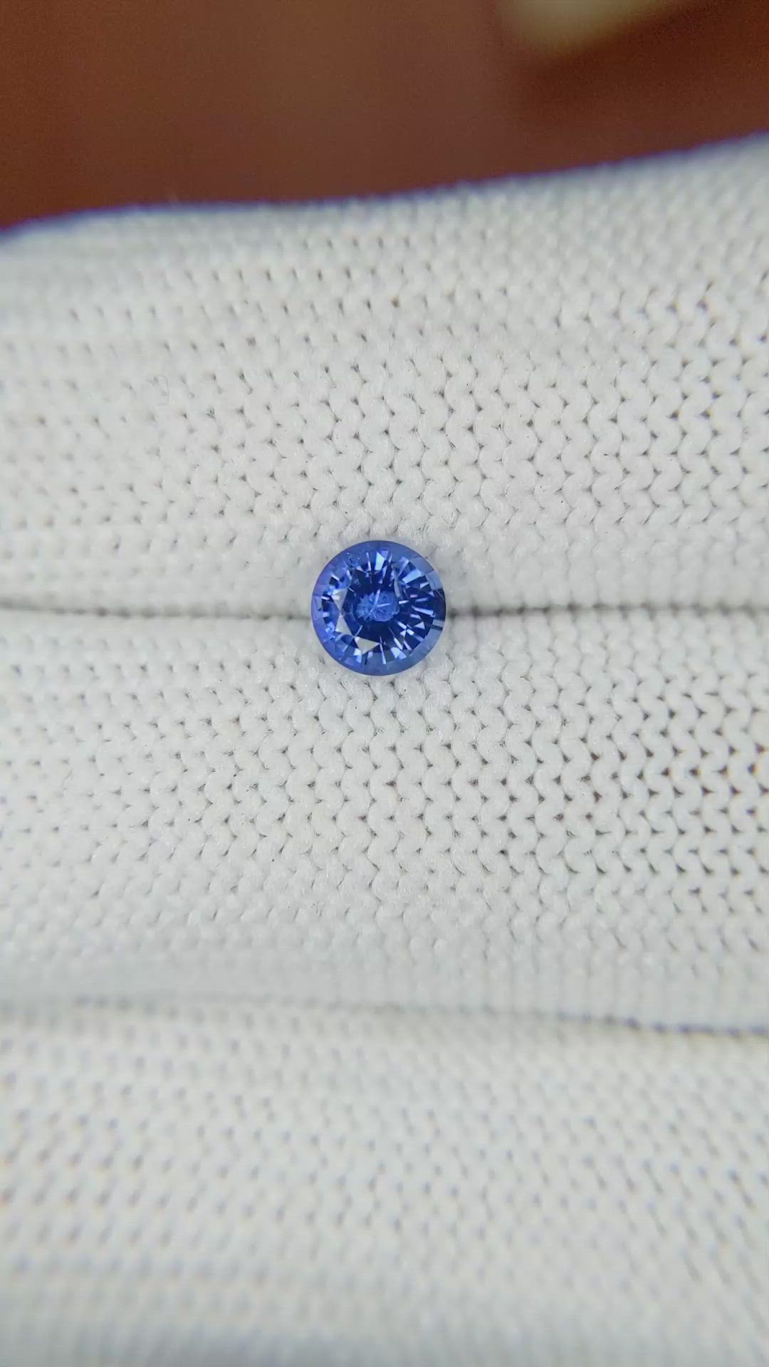 0.61 Ct. Blue Sapphire from Ceylon (Sri Lanka) Size Video
