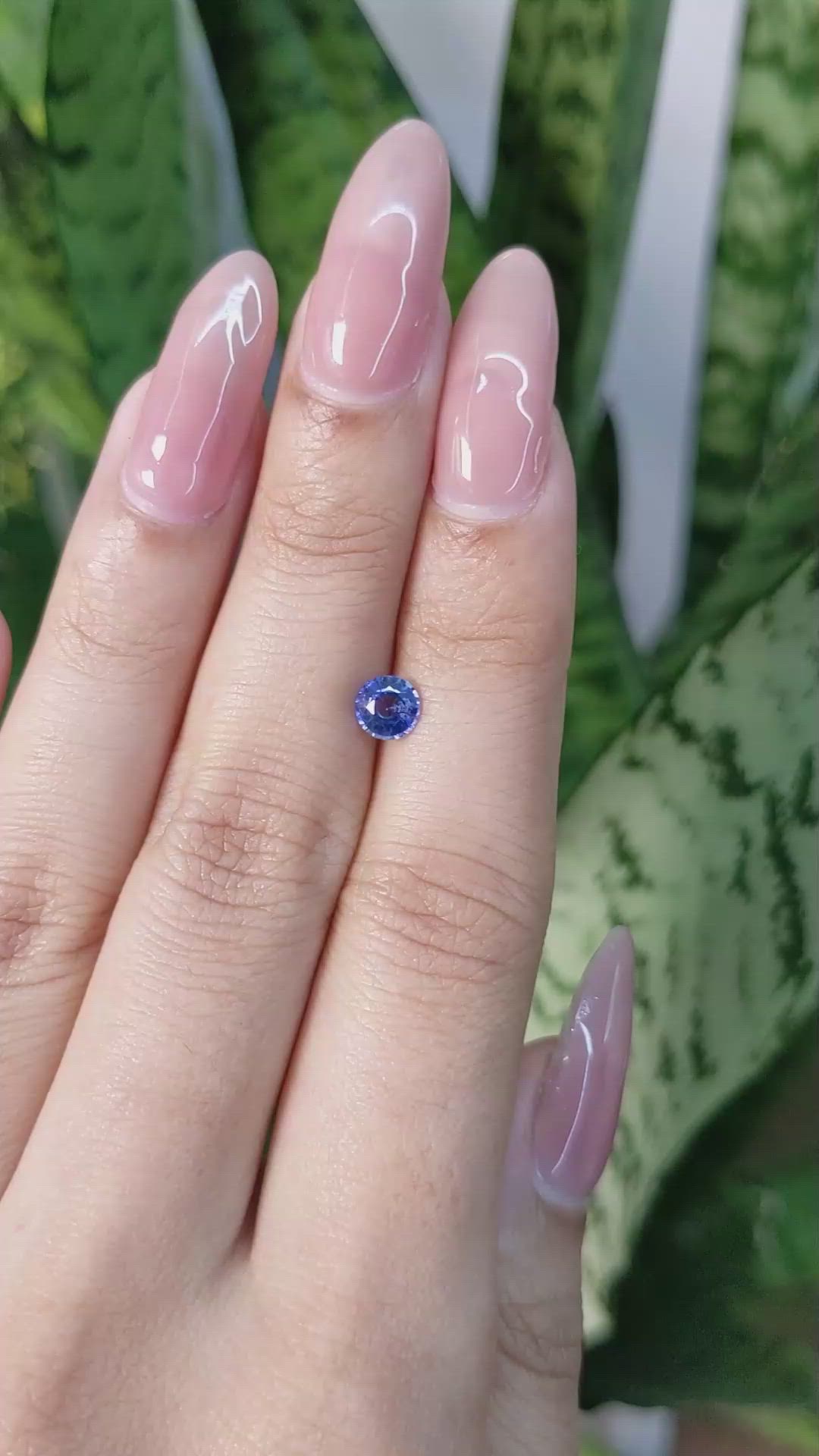 0.63 Ct. Blue Sapphire from Ceylon (Sri Lanka) Size Video