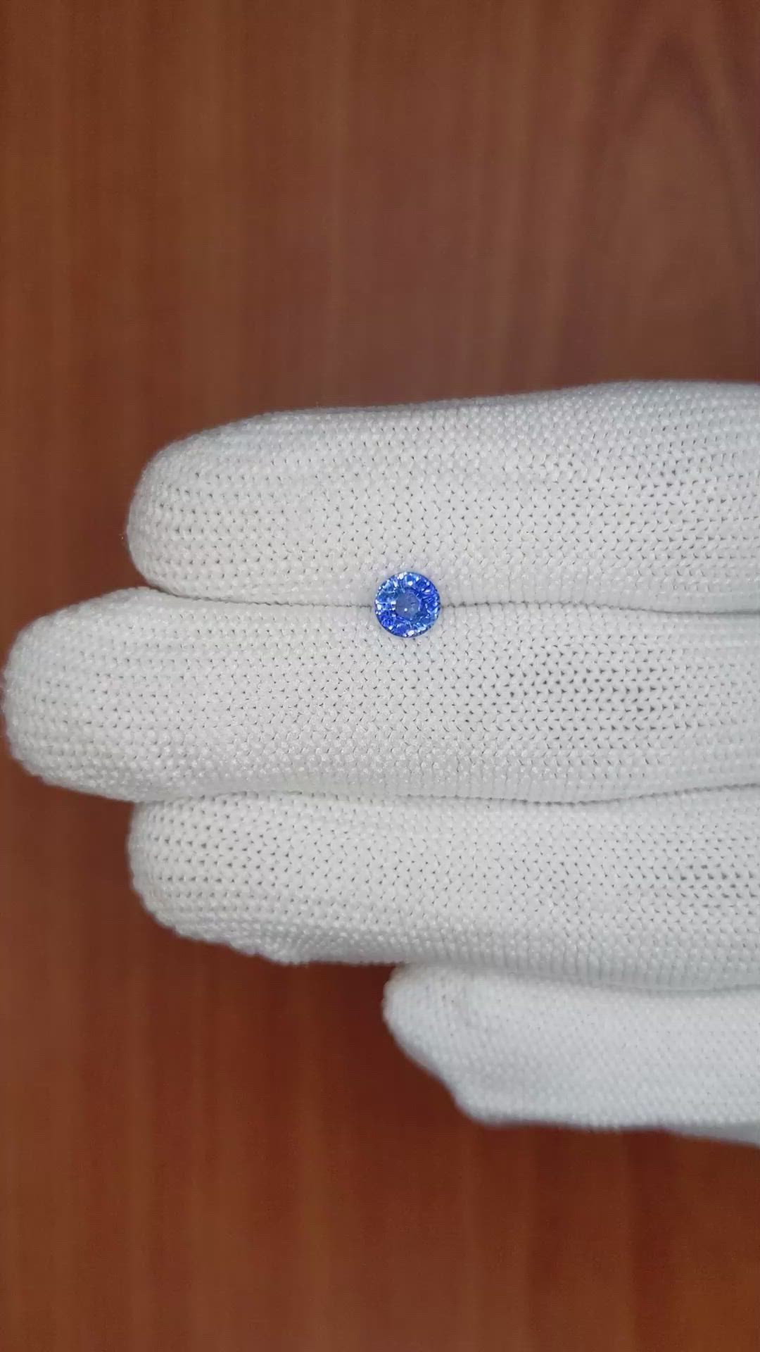 0.63 Ct. Blue Sapphire from Ceylon (Sri Lanka) Size Video