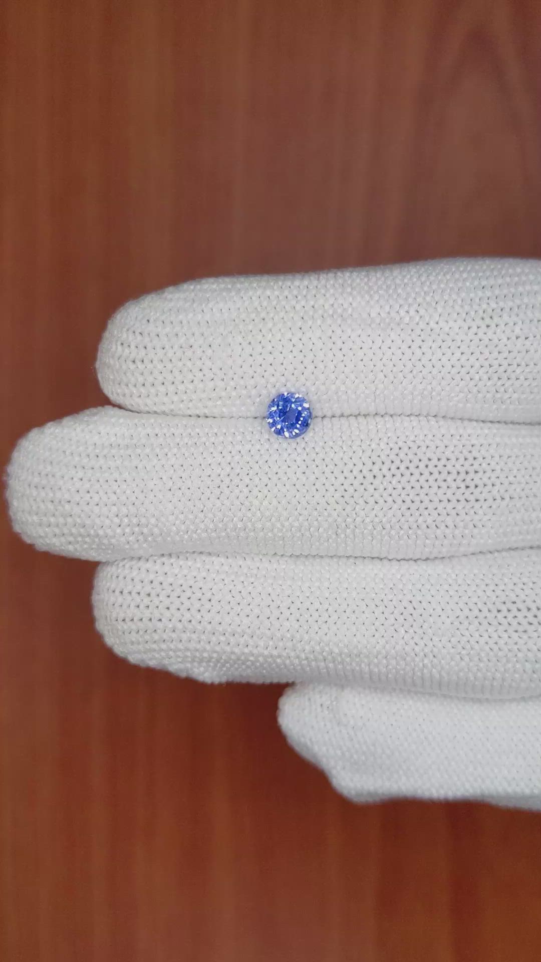 0.70 Ct. Blue Sapphire from Ceylon (Sri Lanka) Size Video