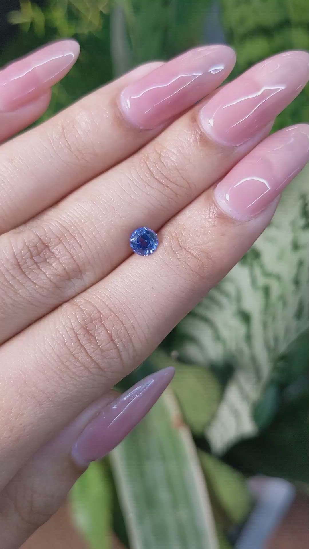 0.70 Ct. Blue Sapphire from Ceylon (Sri Lanka) Size Video