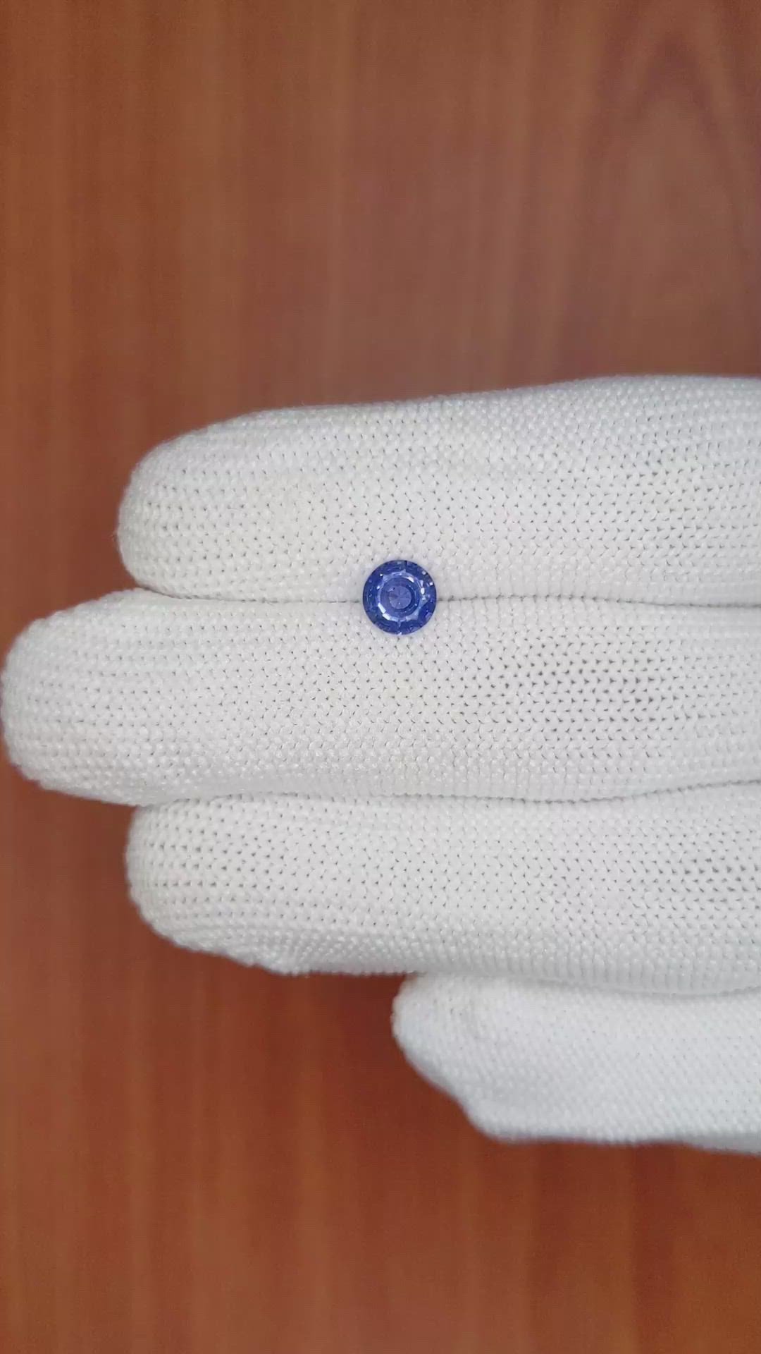0.74 Ct. Blue Sapphire from Ceylon (Sri Lanka) Size Video