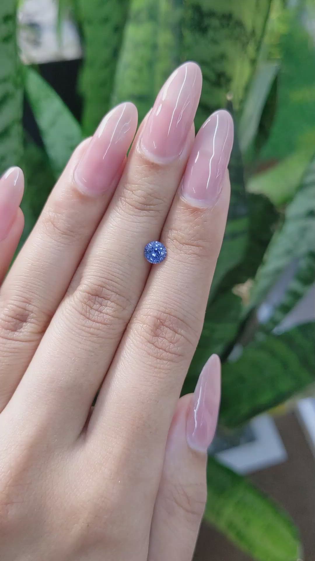 0.67 Ct. Blue Sapphire from Ceylon (Sri Lanka) Size Video