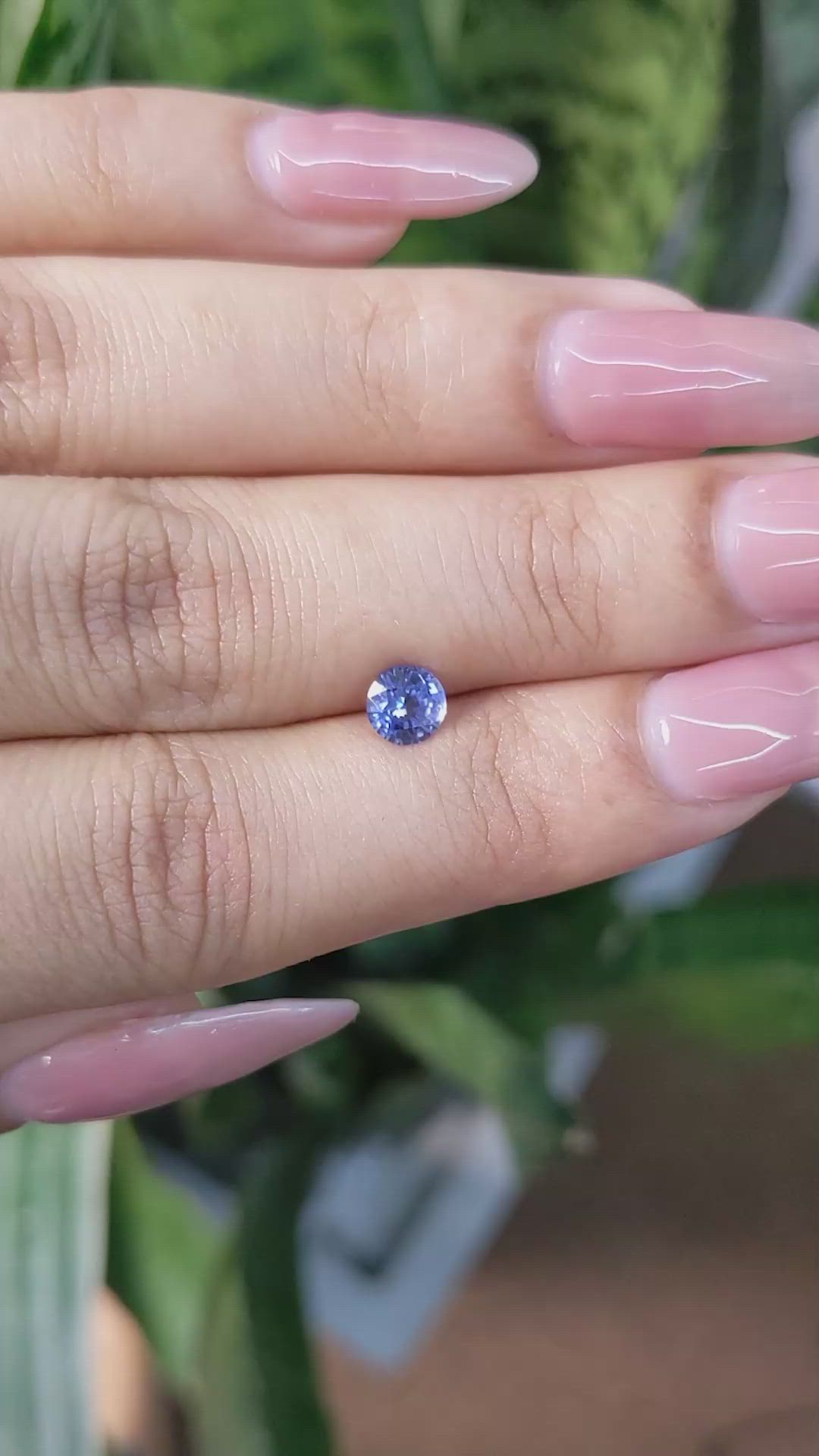 0.67 Ct. Blue Sapphire from Ceylon (Sri Lanka) Size Video