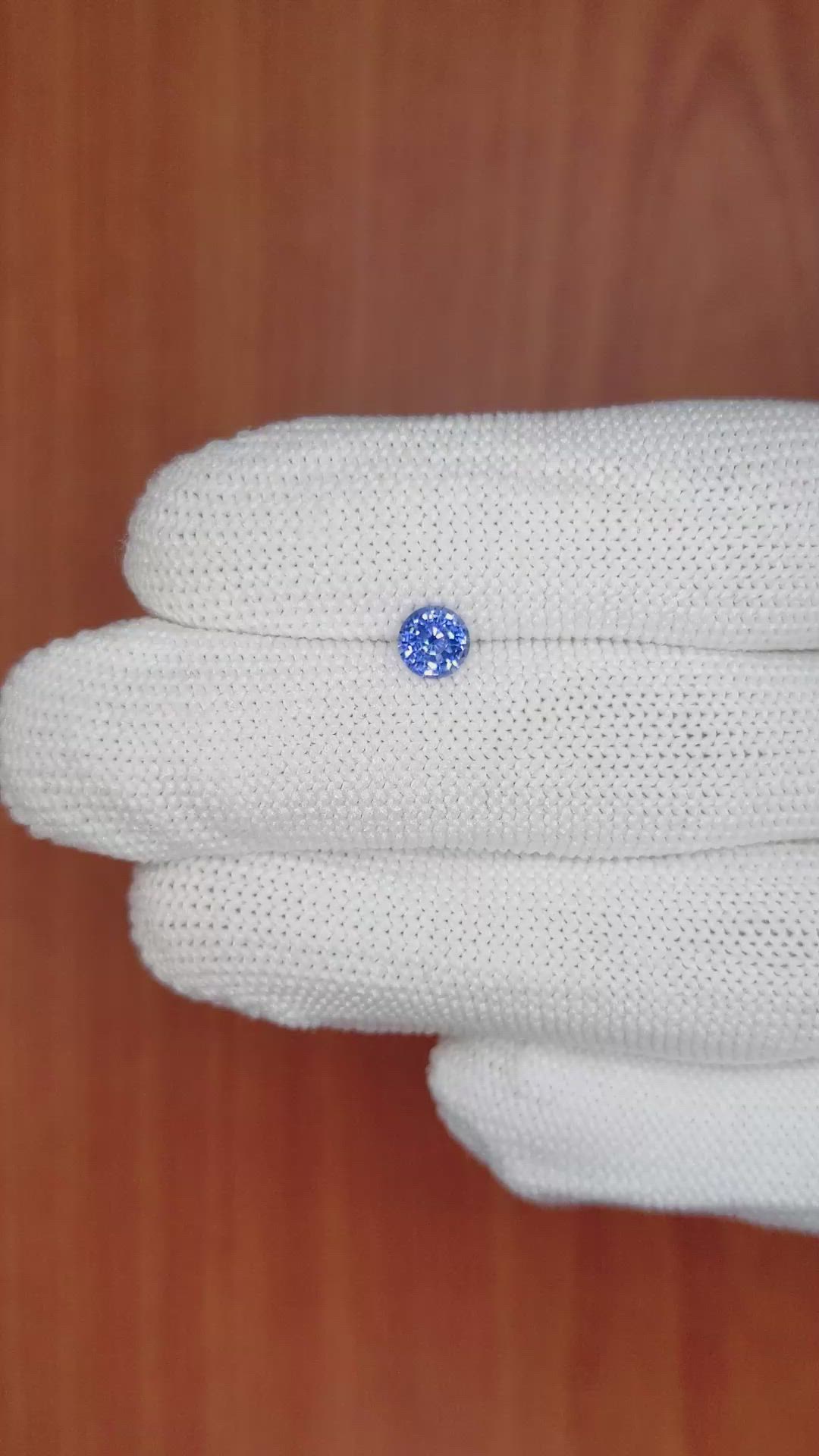 0.67 Ct. Blue Sapphire from Ceylon (Sri Lanka) Size Video