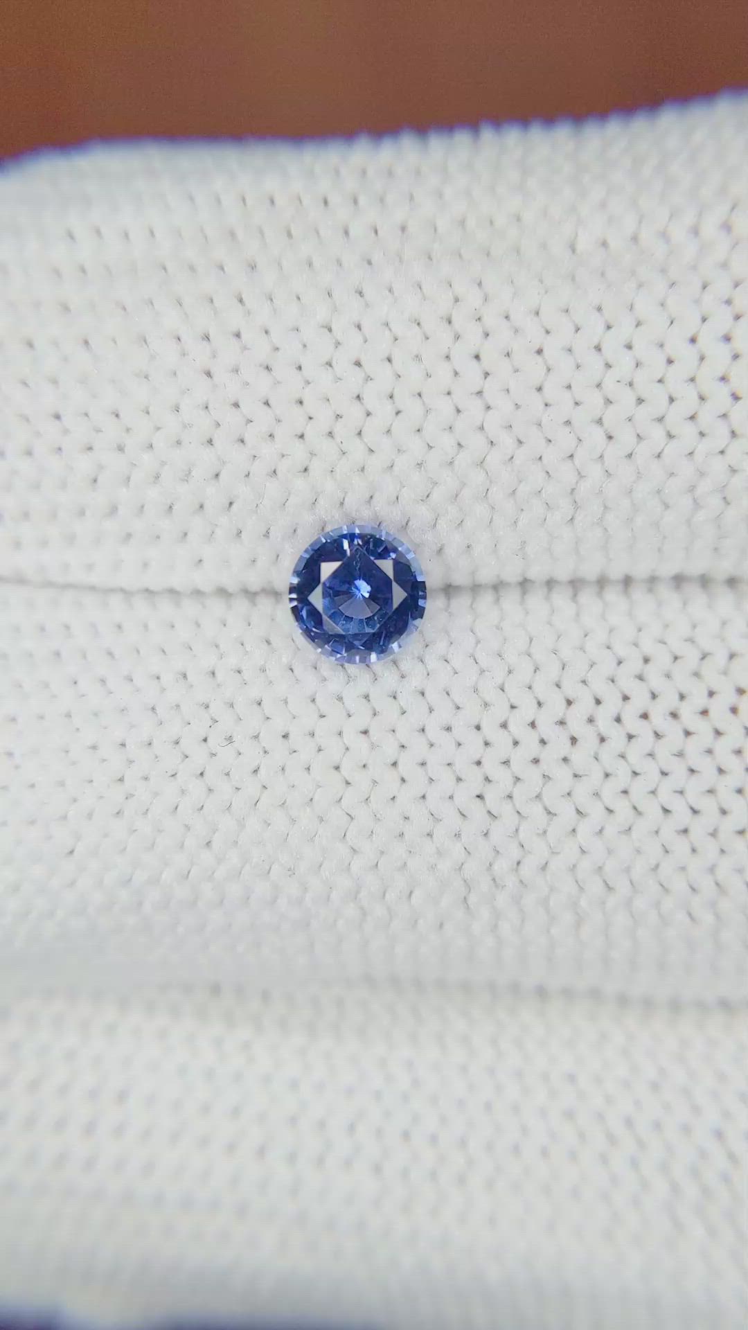 0.67 Ct. Blue Sapphire from Ceylon (Sri Lanka) Size Video