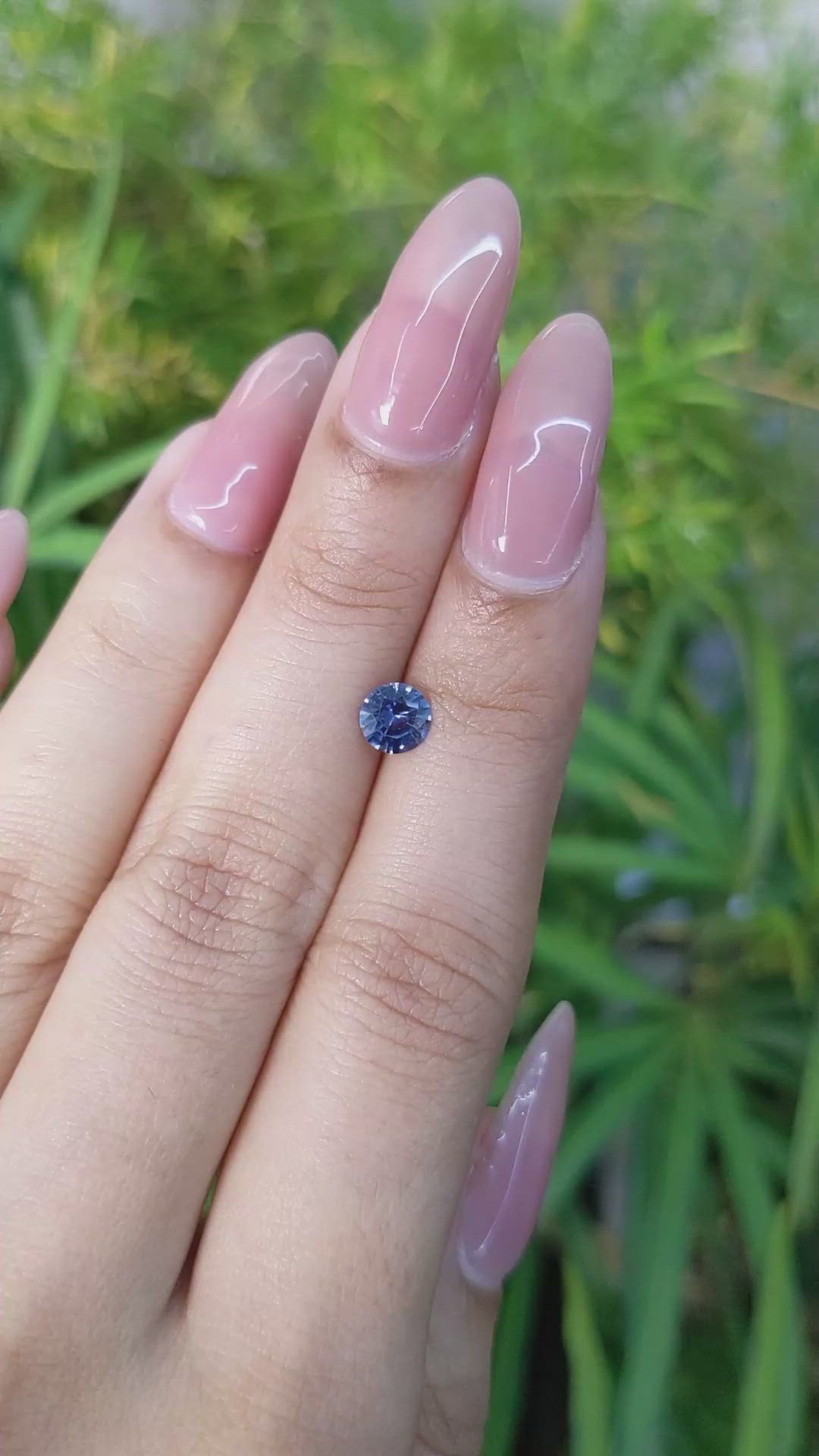 0.66 Ct. Blue Sapphire from Ceylon (Sri Lanka) Size Video