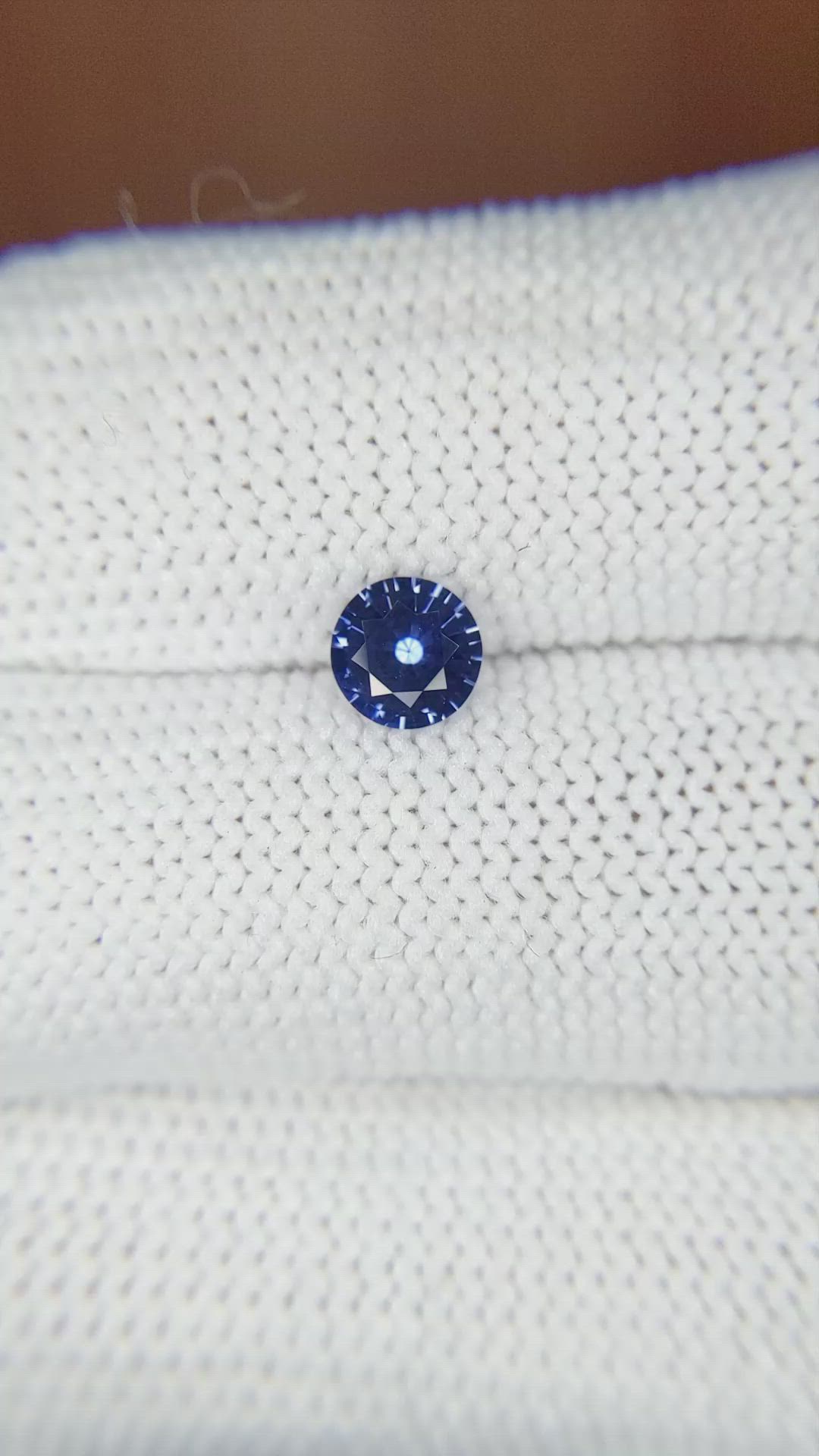 0.66 Ct. Blue Sapphire from Ceylon (Sri Lanka) Size Video
