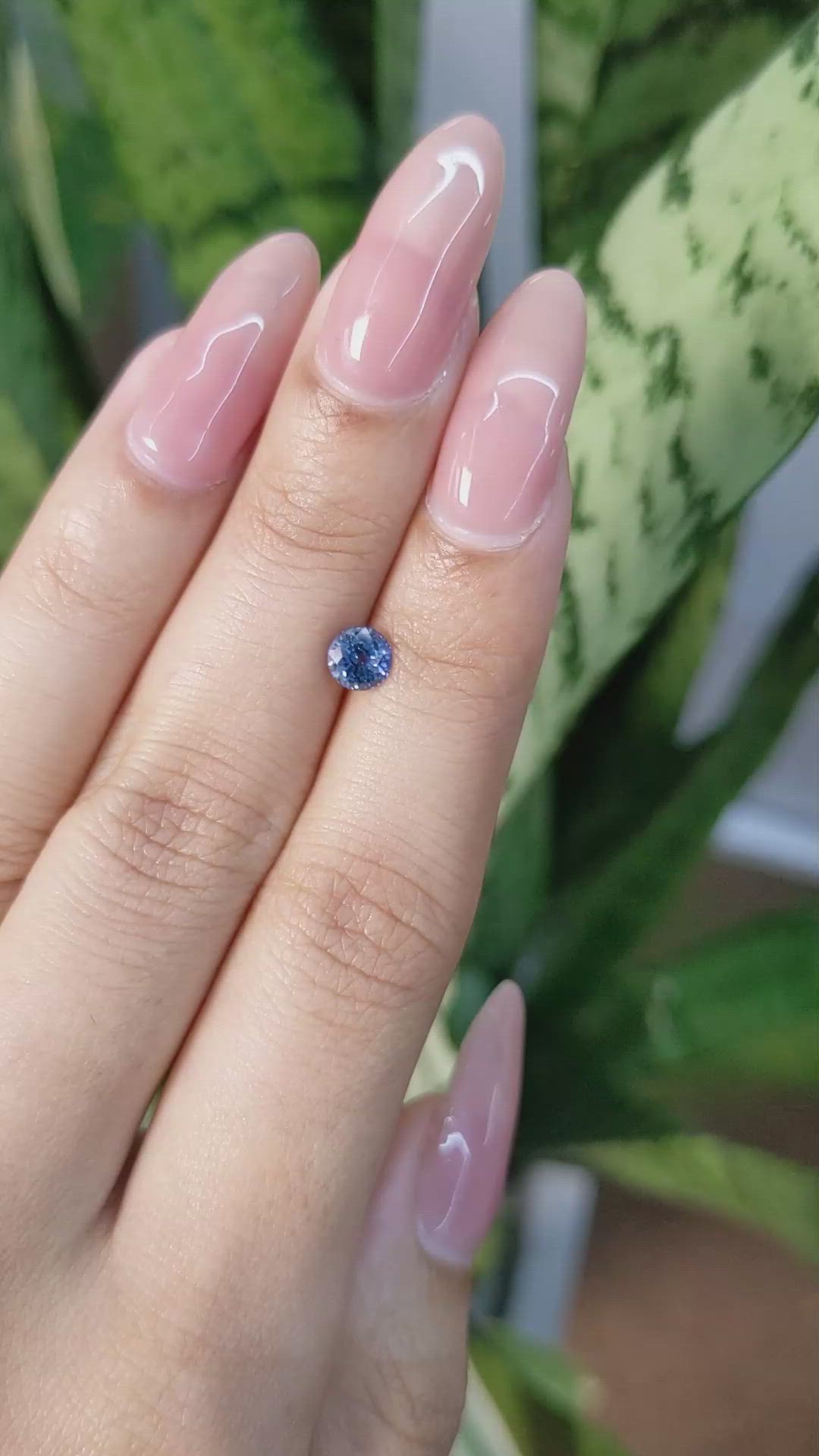 0.73 Ct. Blue Sapphire from Ceylon (Sri Lanka) Size Video