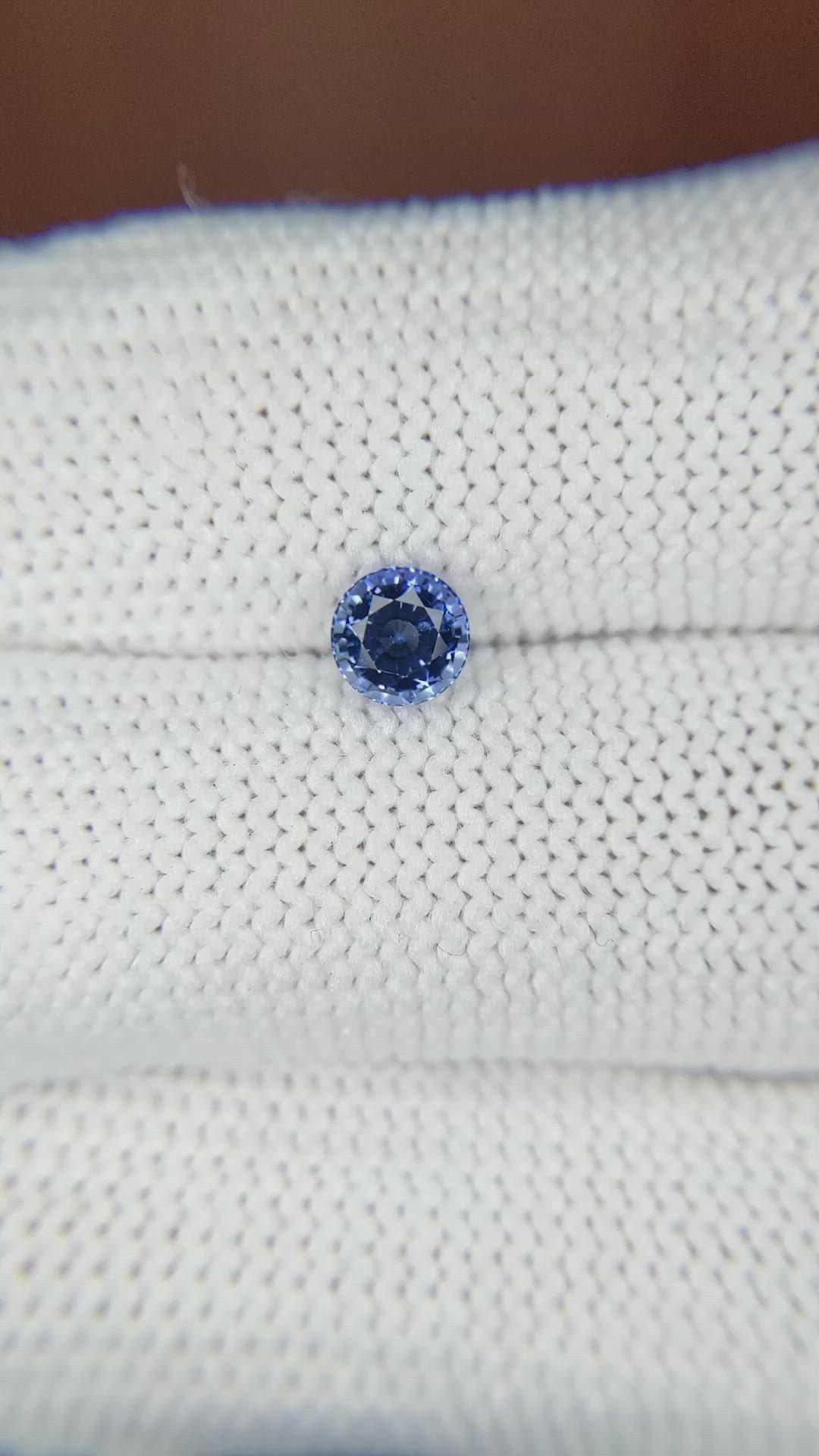 0.73 Ct. Blue Sapphire from Ceylon (Sri Lanka) Size Video