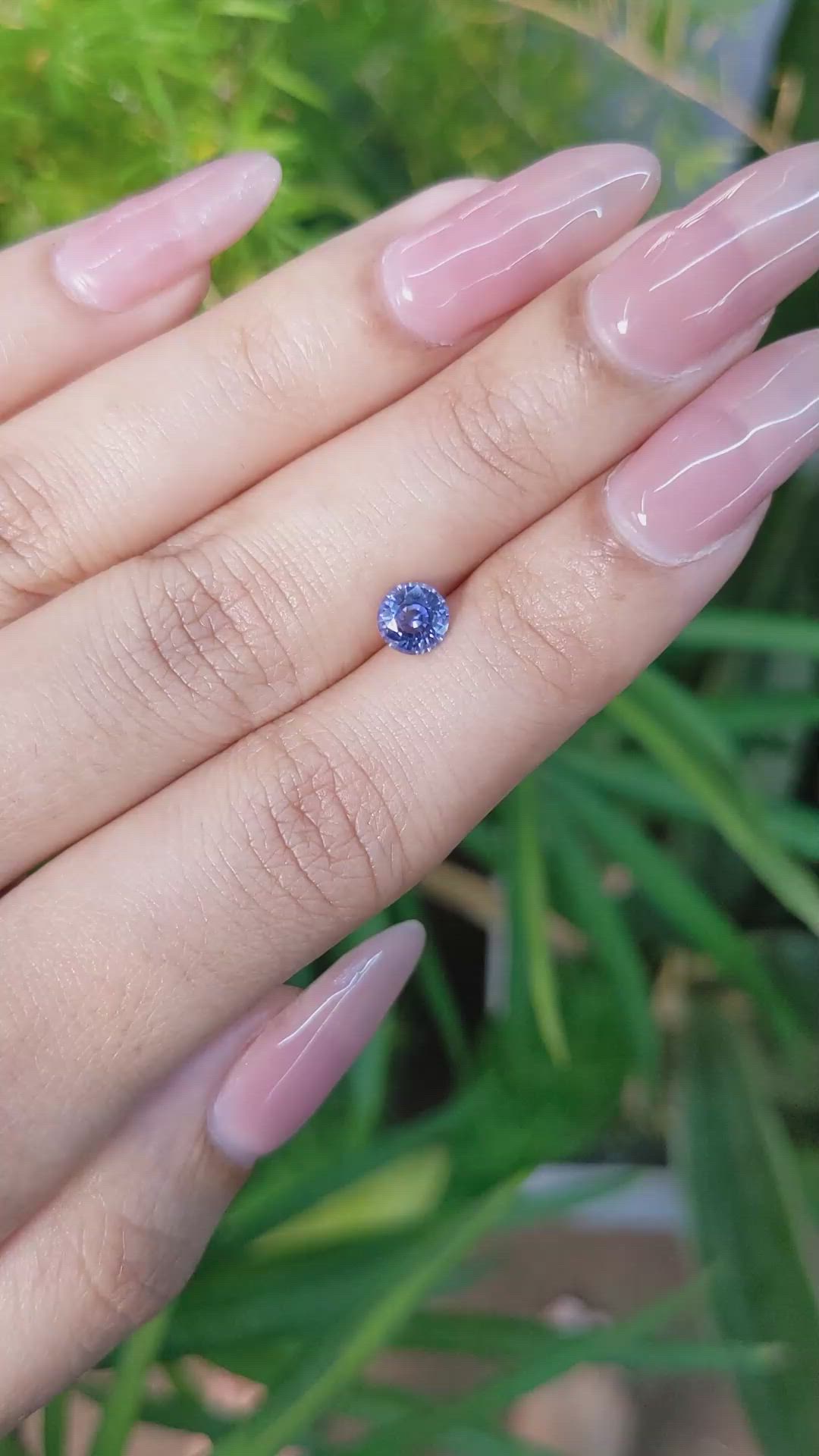 0.57 Ct. Blue Sapphire from Ceylon (Sri Lanka) Size Video