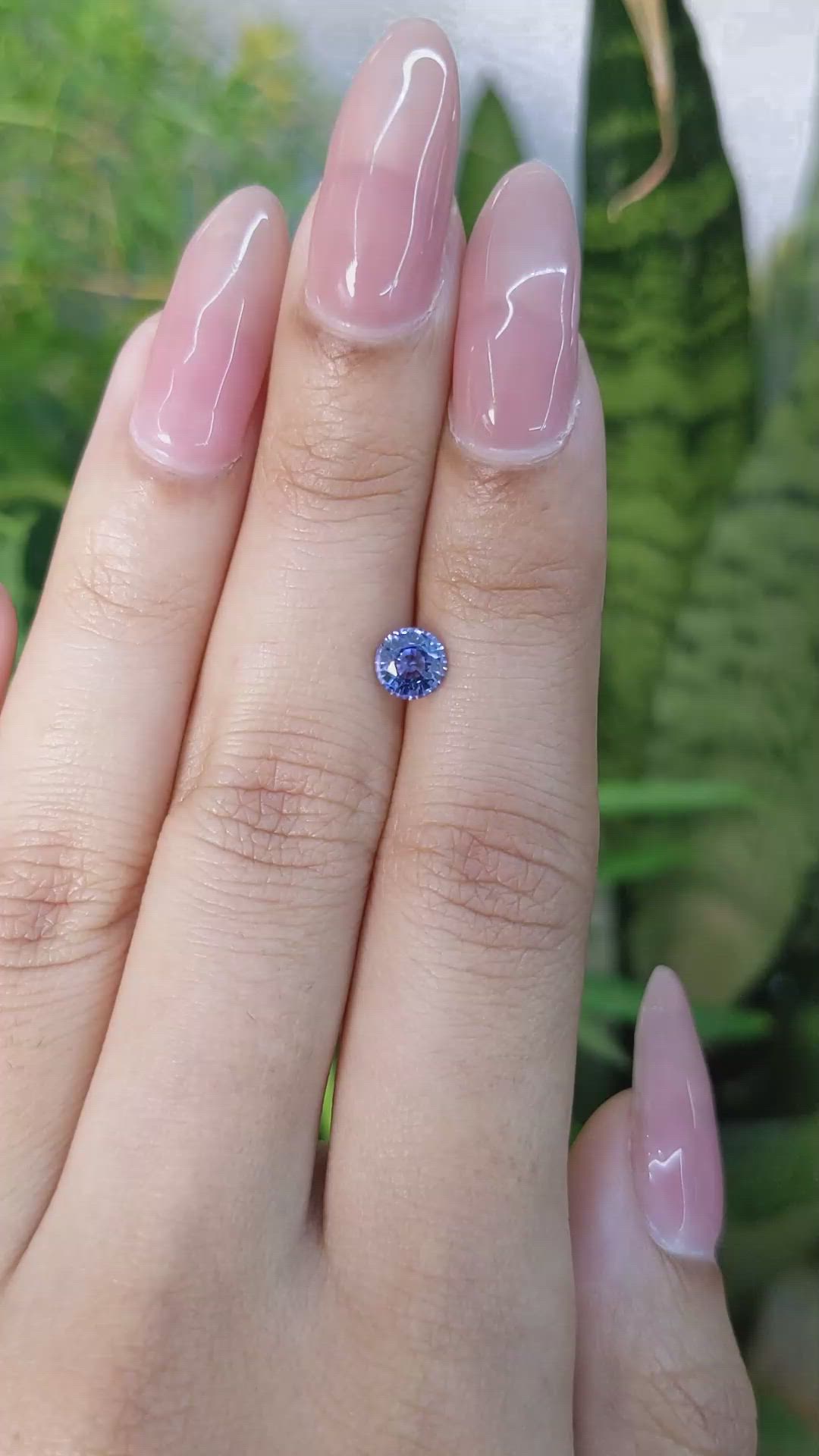 0.57 Ct. Blue Sapphire from Ceylon (Sri Lanka) Size Video