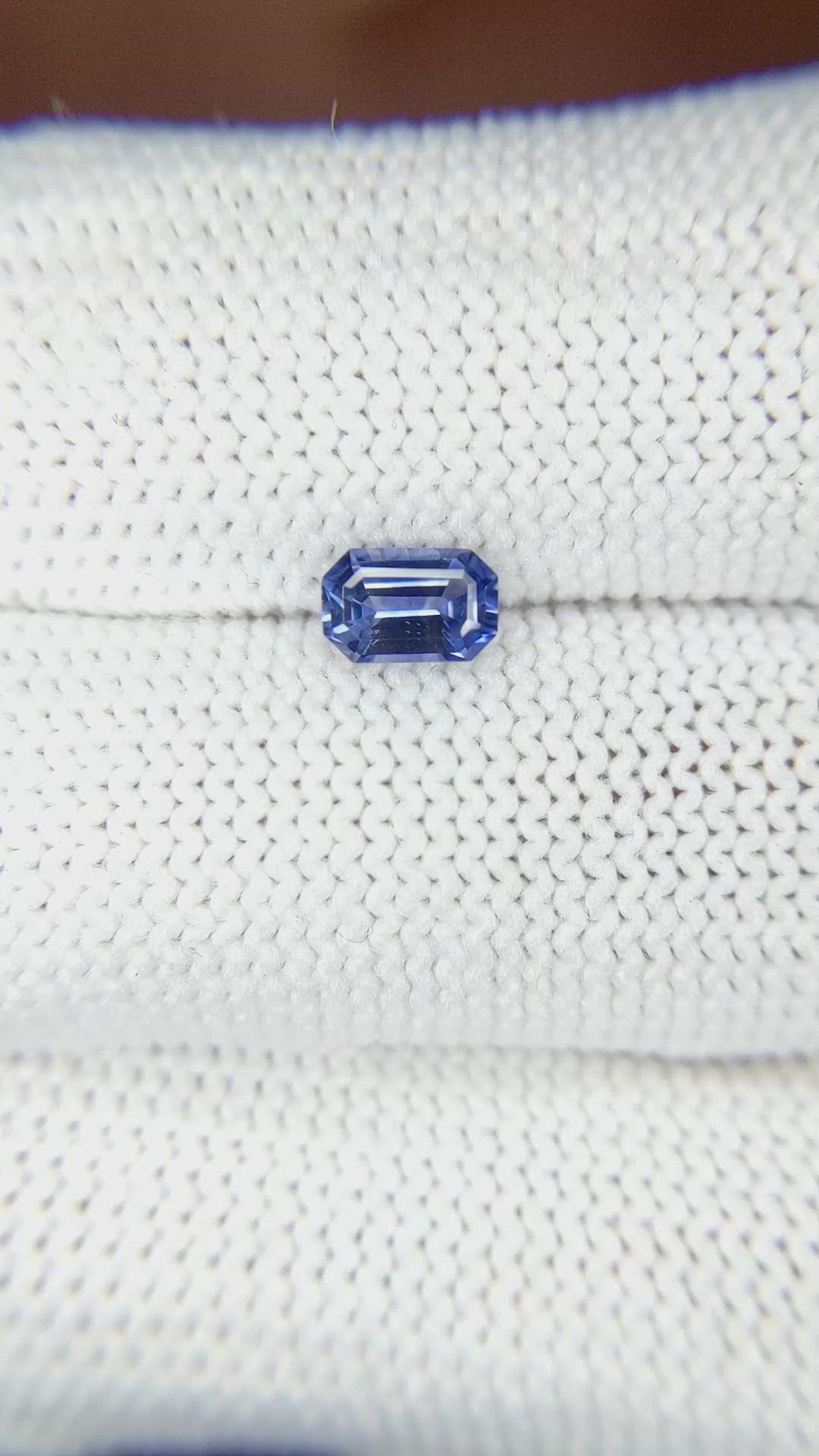 0.60 Ct. Blue Sapphire from Ceylon (Sri Lanka) Size Video