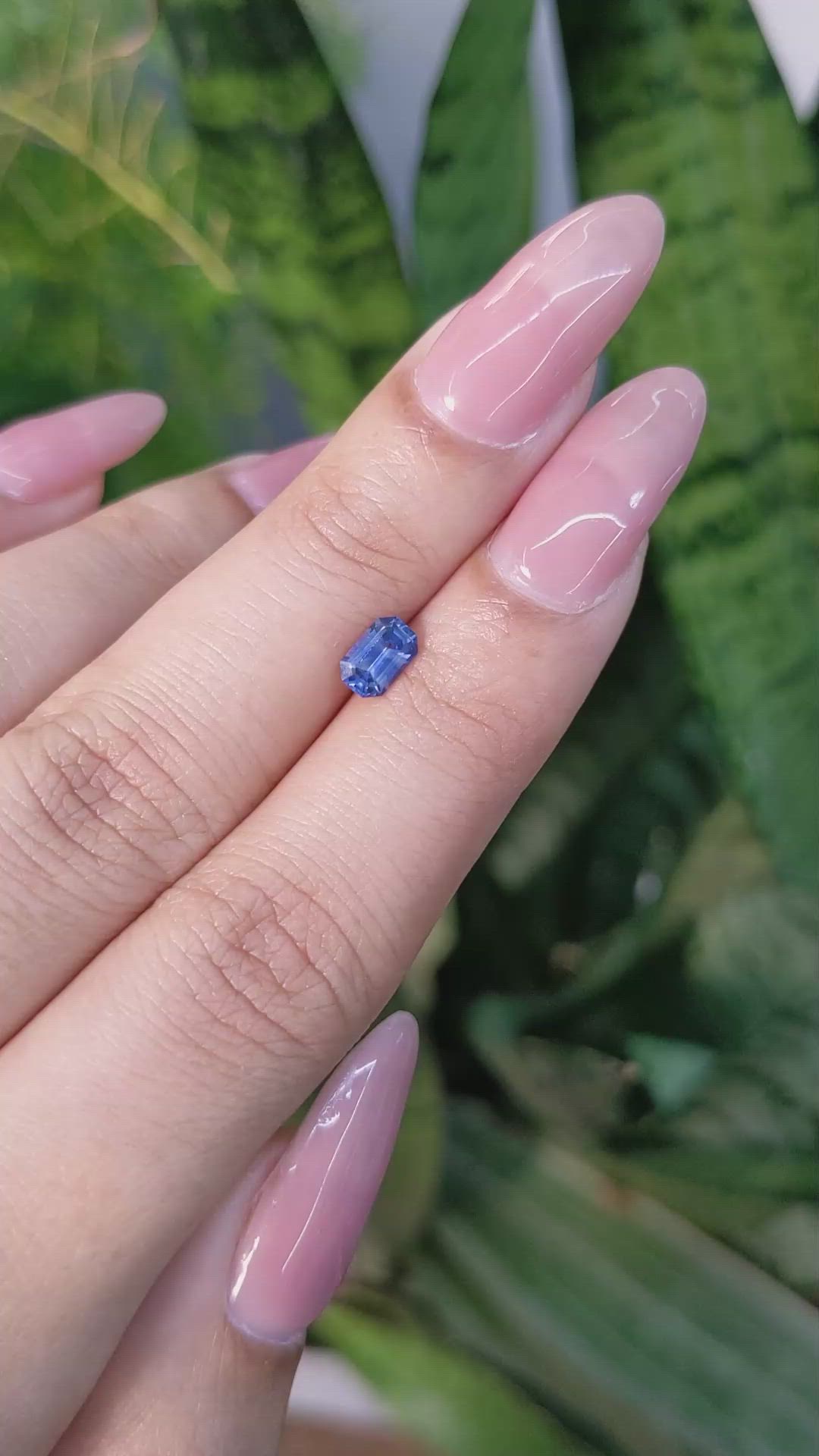 0.60 Ct. Blue Sapphire from Ceylon (Sri Lanka) Size Video