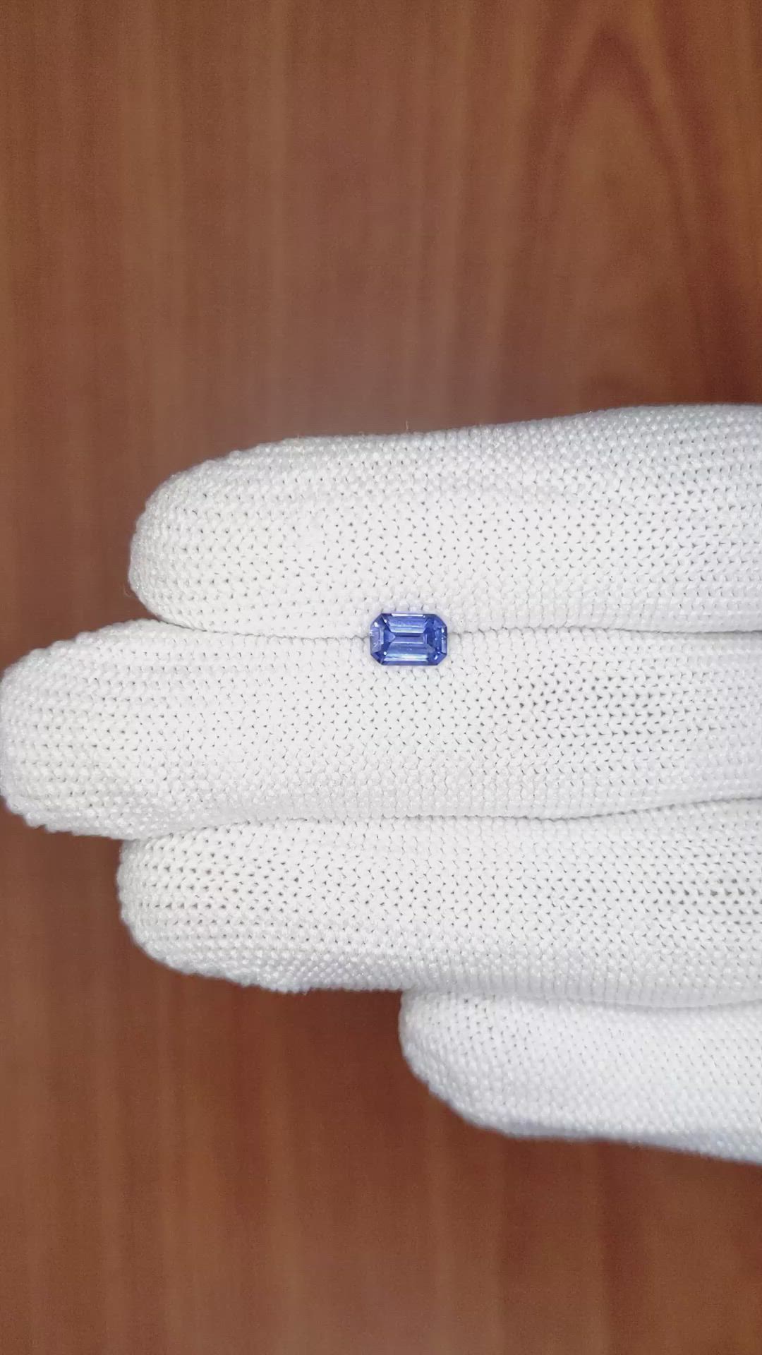 0.64 Ct. Blue Sapphire from Ceylon (Sri Lanka) Size Video