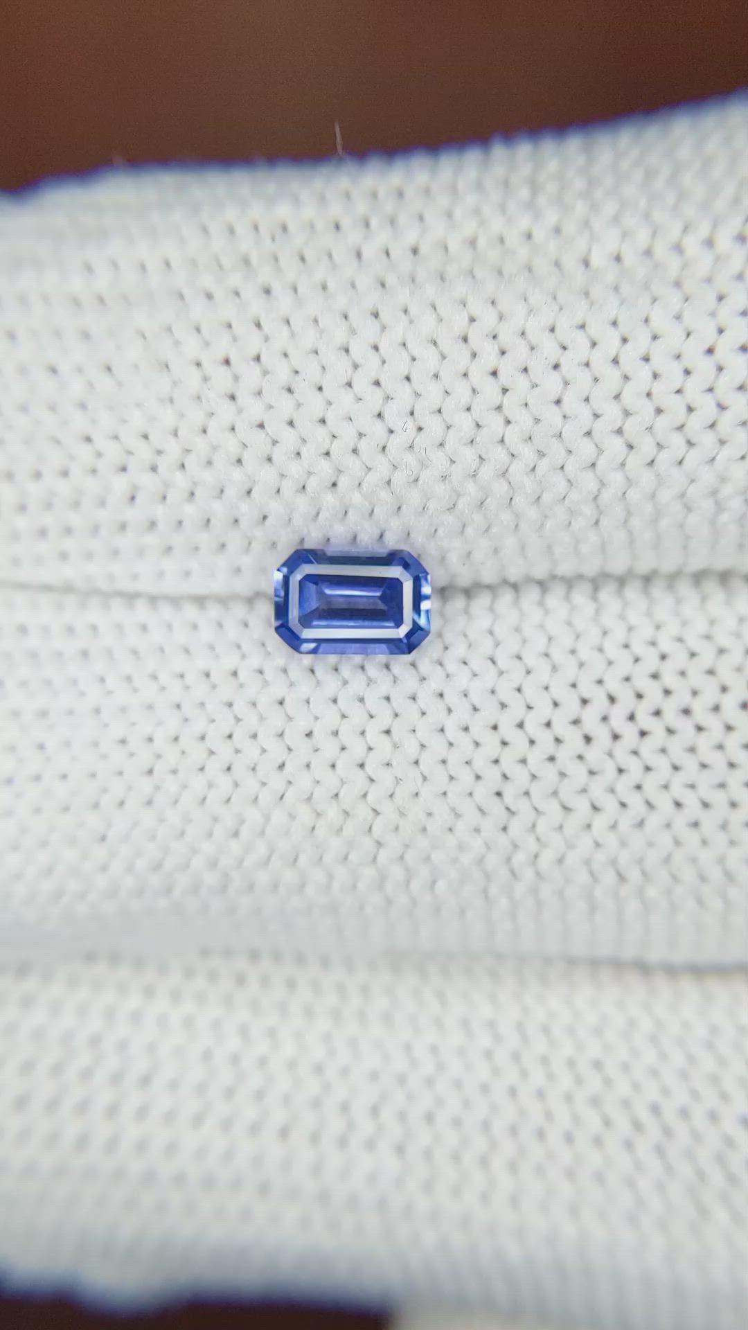 0.64 Ct. Blue Sapphire from Ceylon (Sri Lanka) Size Video