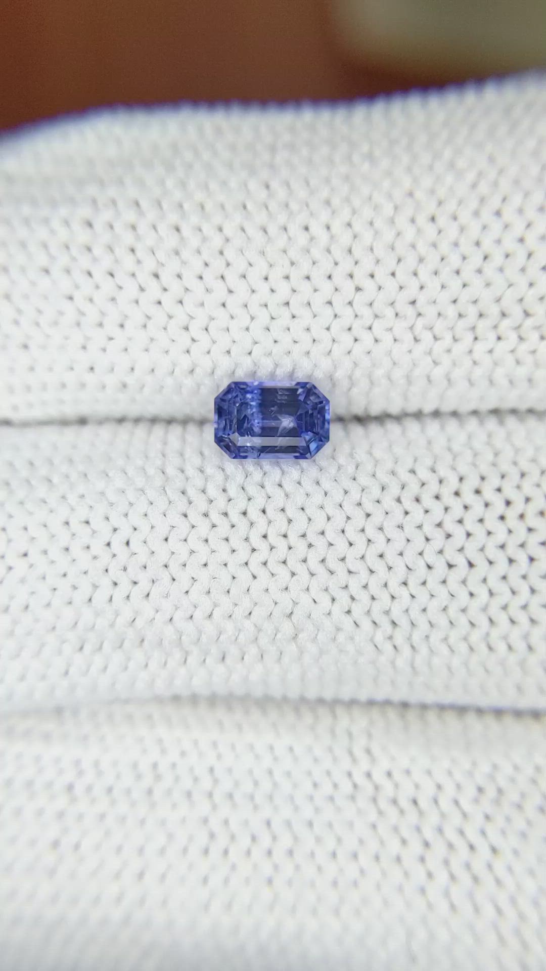 0.78 Ct. Blue Sapphire from Ceylon (Sri Lanka) Size Video