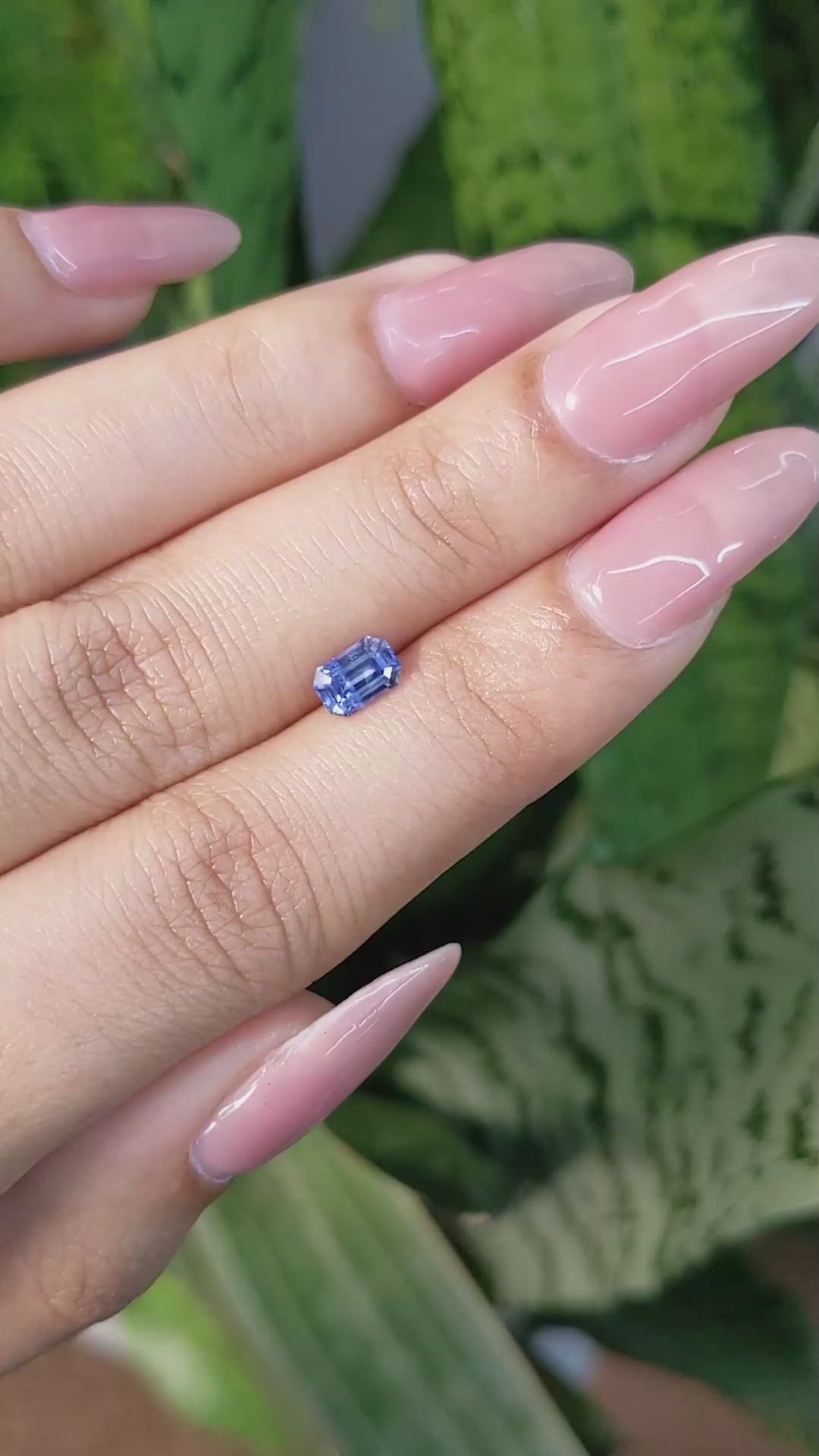0.78 Ct. Blue Sapphire from Ceylon (Sri Lanka) Size Video