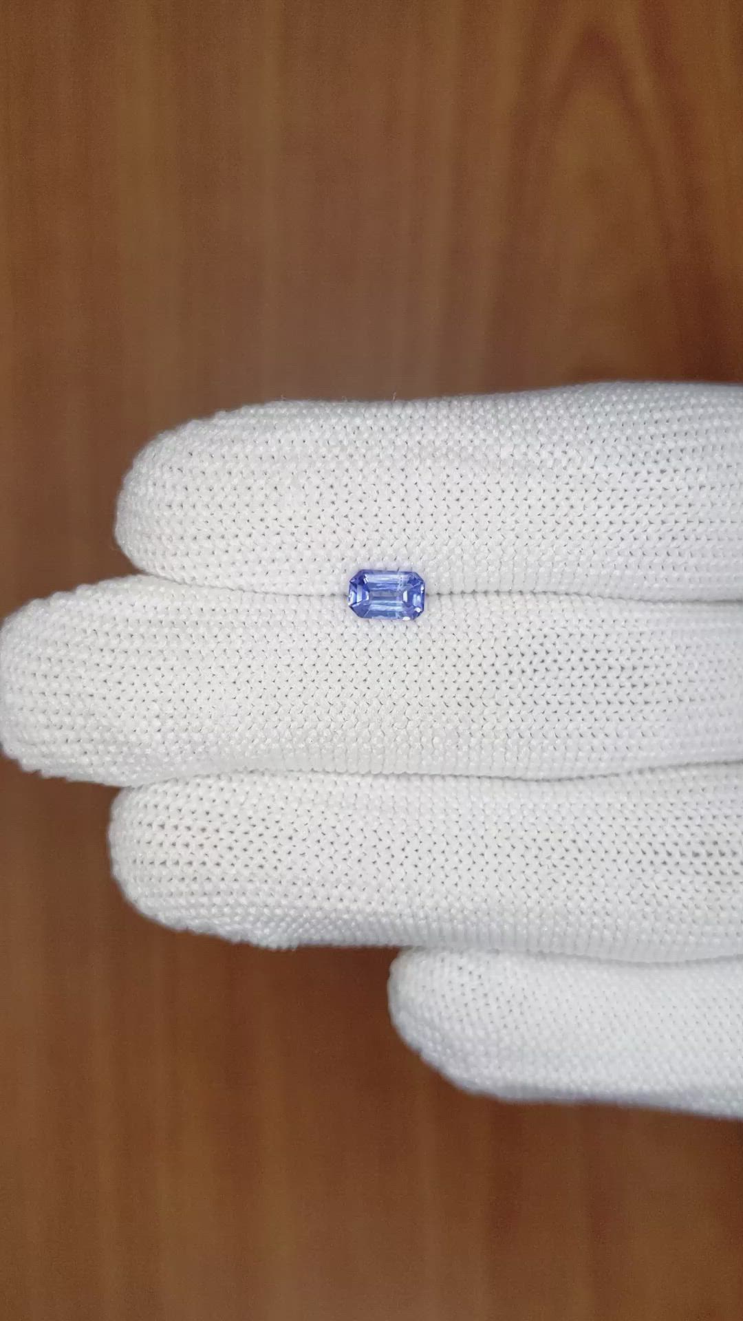 0.74 Ct. Blue Sapphire from Ceylon (Sri Lanka) Size Video