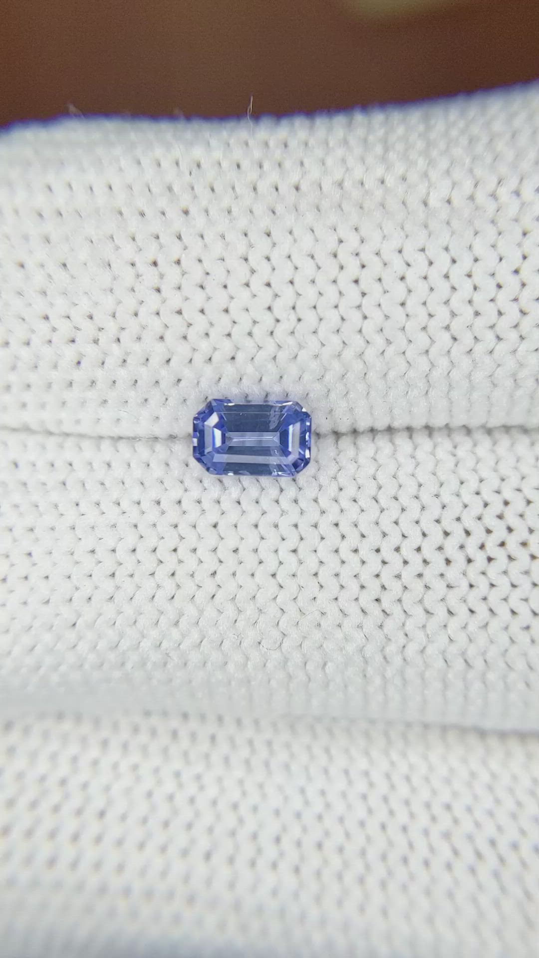 0.74 Ct. Blue Sapphire from Ceylon (Sri Lanka) Size Video