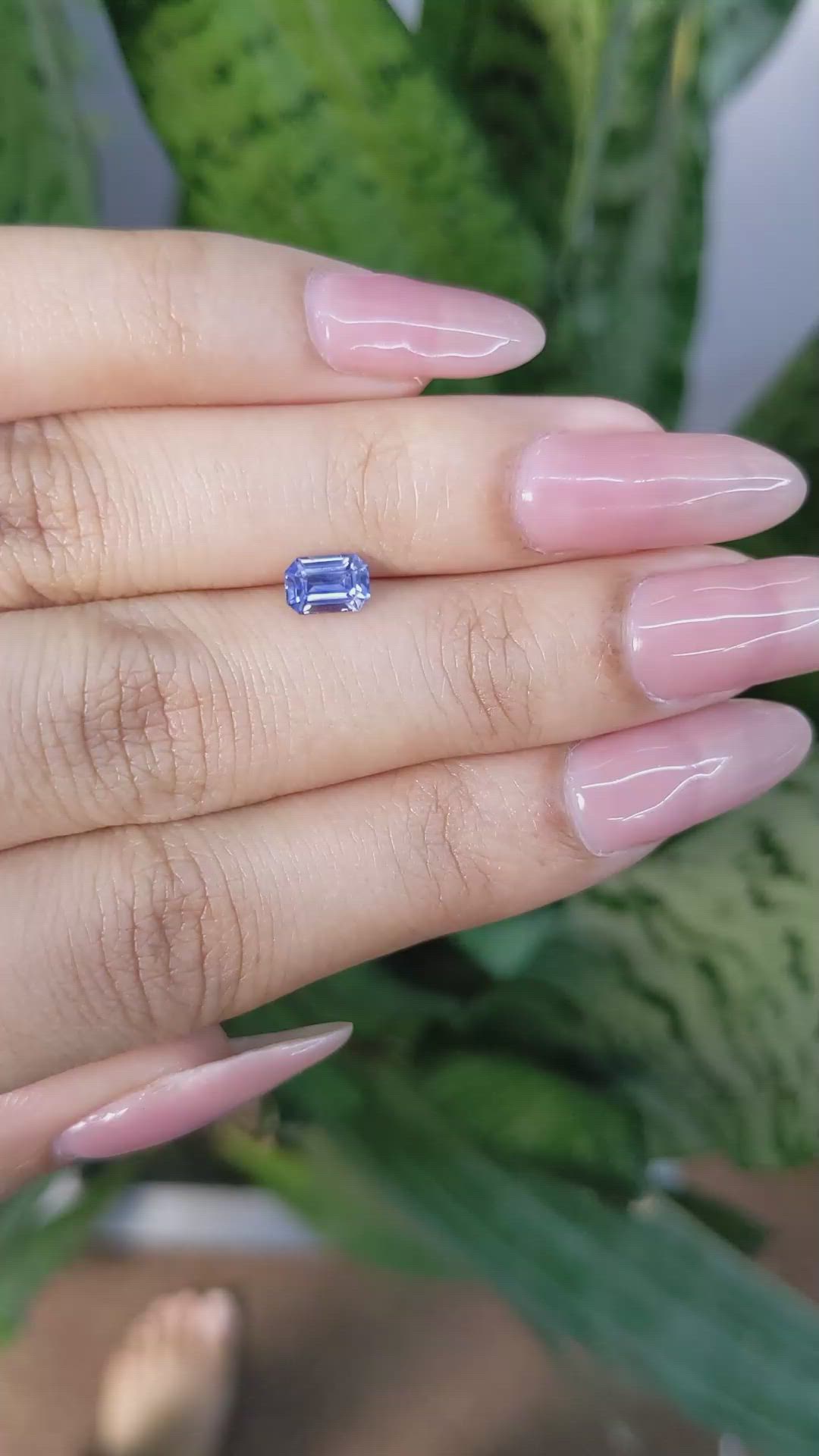0.78 Ct. Blue Sapphire from Ceylon (Sri Lanka) Size Video