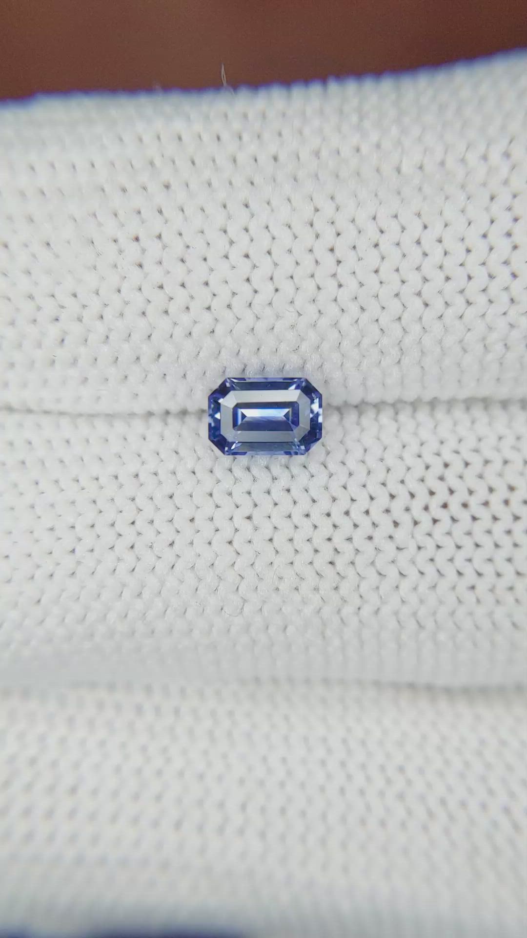0.78 Ct. Blue Sapphire from Ceylon (Sri Lanka) Size Video