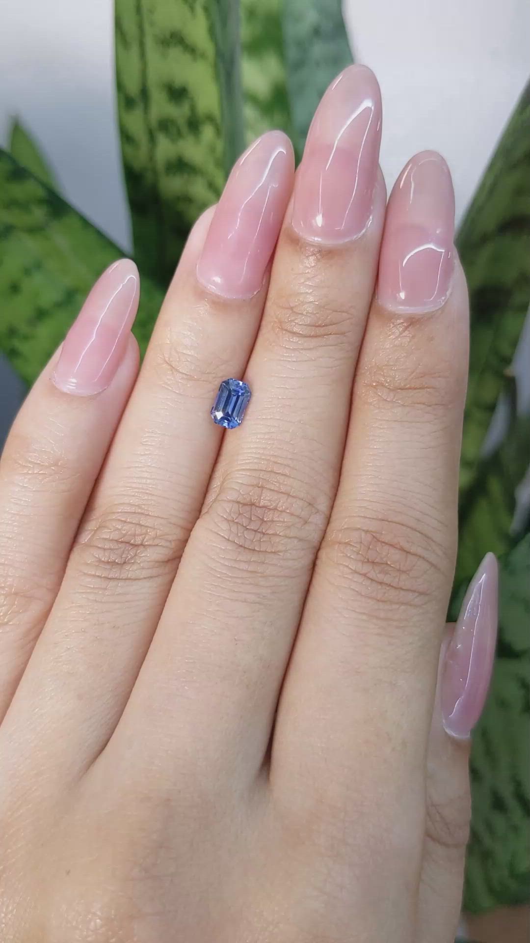 0.78 Ct. Blue Sapphire from Ceylon (Sri Lanka) Size Video