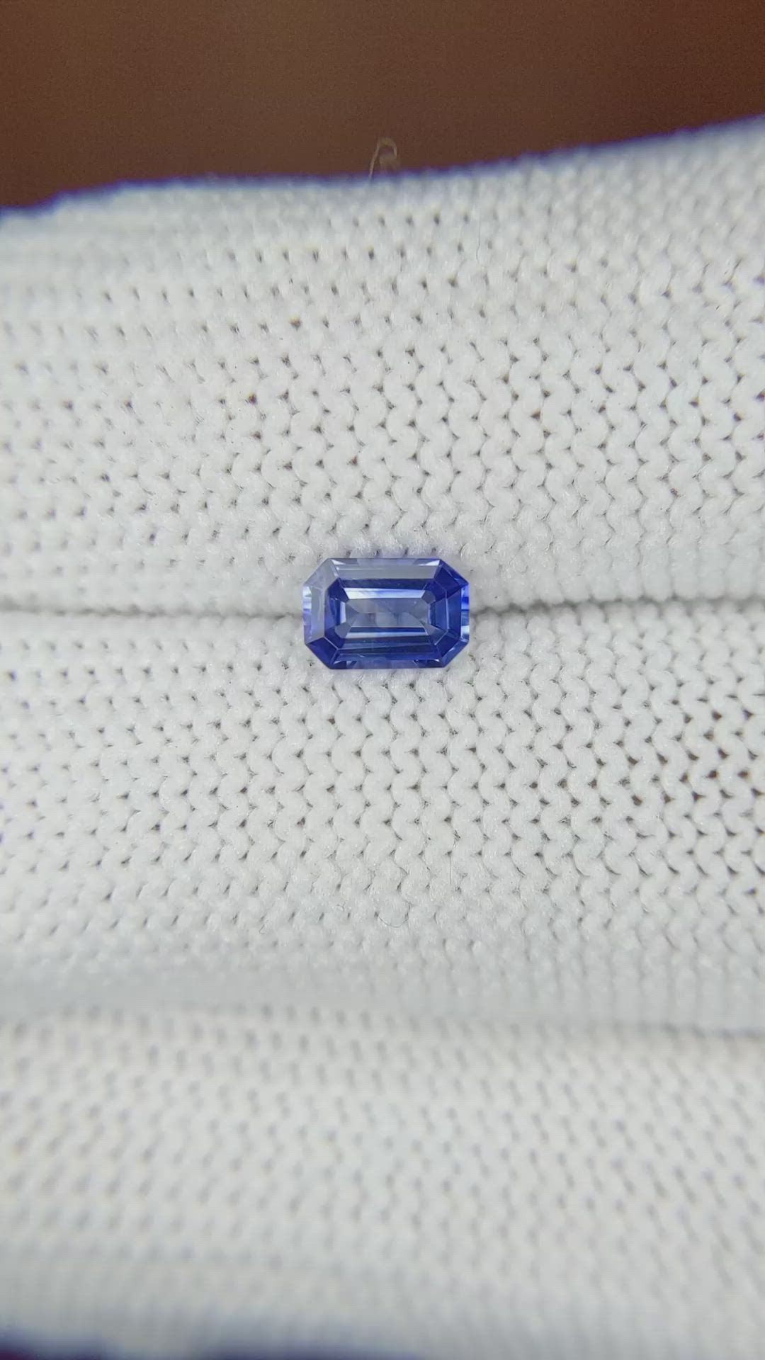 0.61 Ct. Blue Sapphire from Ceylon (Sri Lanka) Size Video