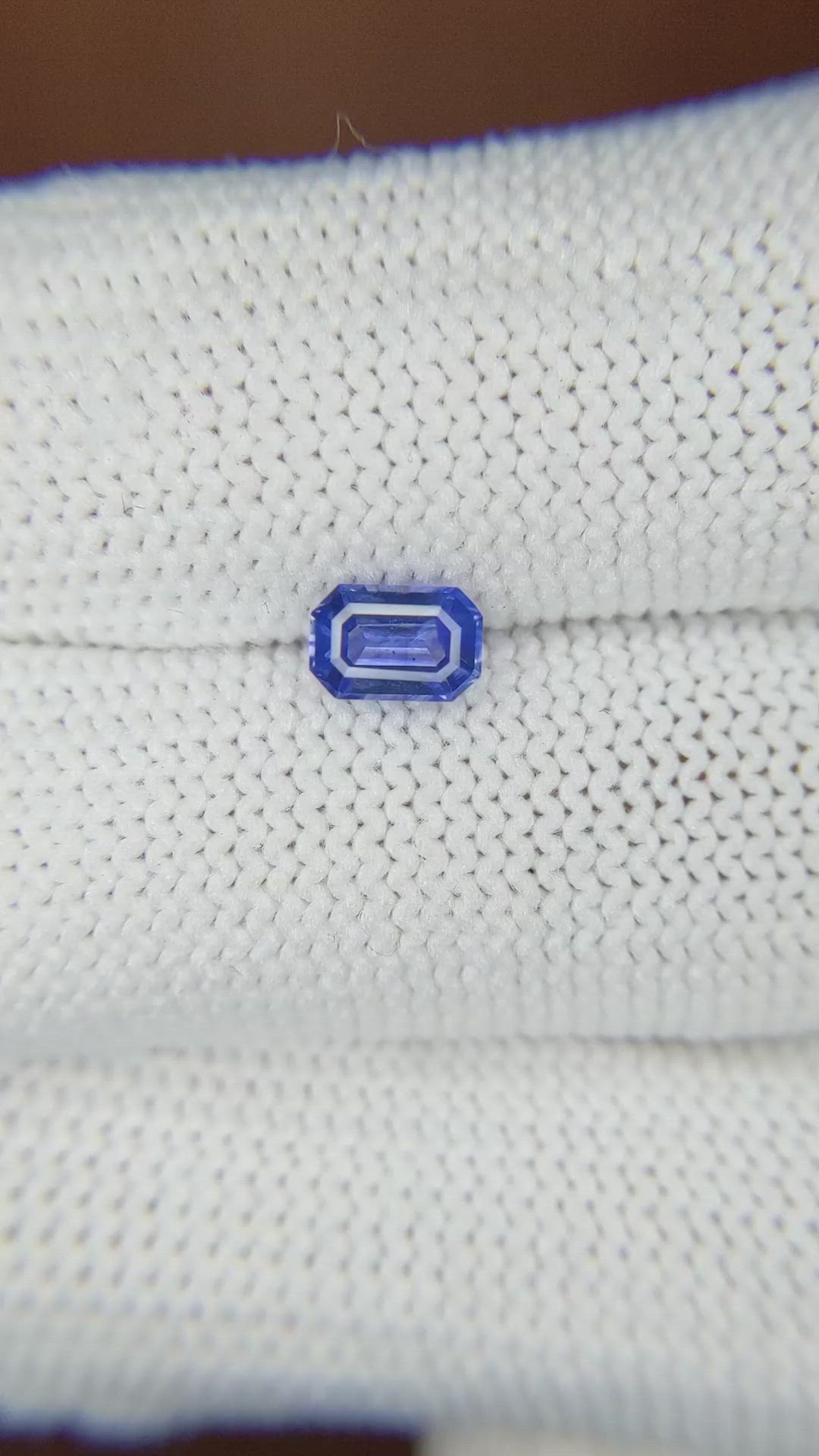 0.64 Ct. Blue Sapphire from Ceylon (Sri Lanka) Size Video