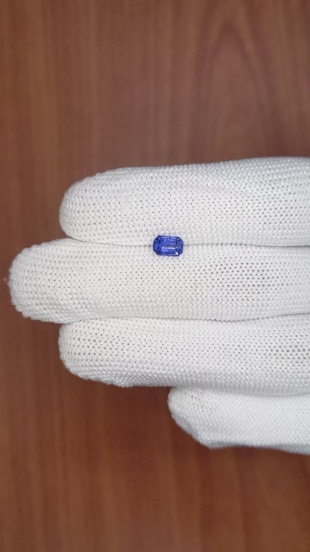 0.63 Ct. Blue Sapphire from Ceylon (Sri Lanka) Size Video
