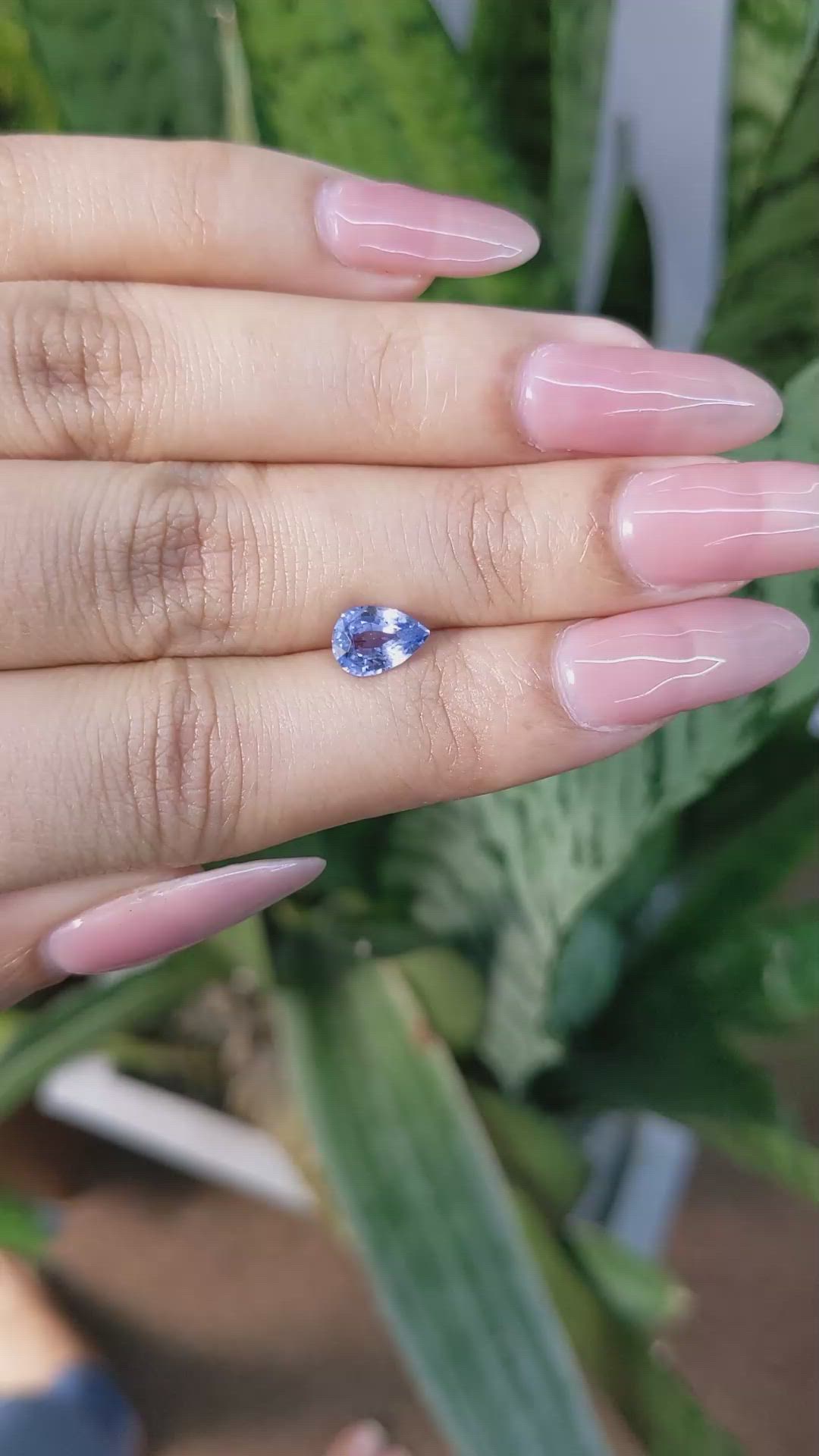1.23 Ct. Blue Sapphire from Ceylon (Sri Lanka) Size Video