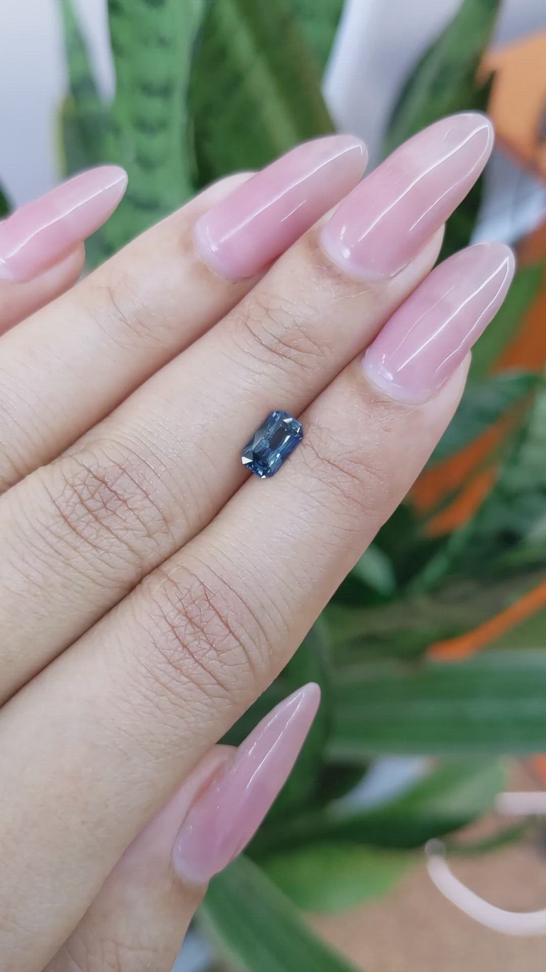 0.98 Ct. Blue Sapphire from Madagascar Size Video