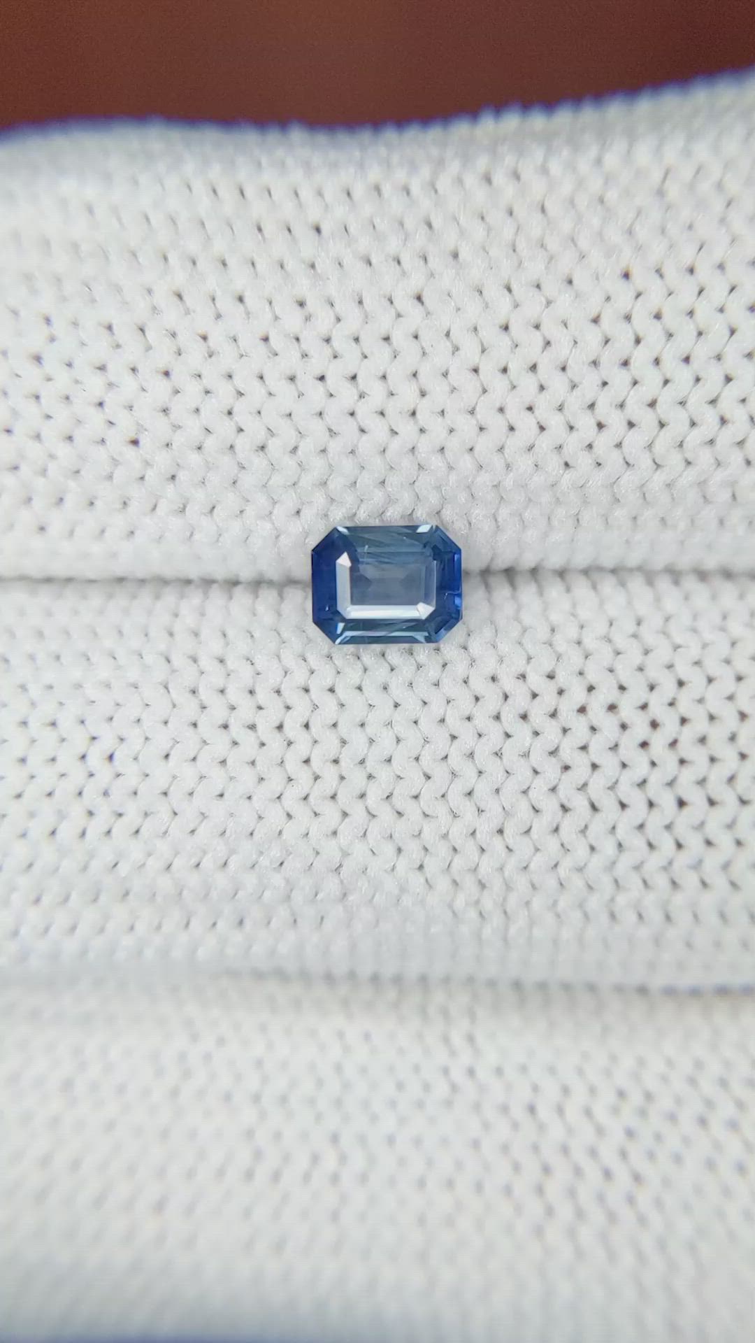 0.61 Ct. Blue Sapphire from Madagascar Size Video