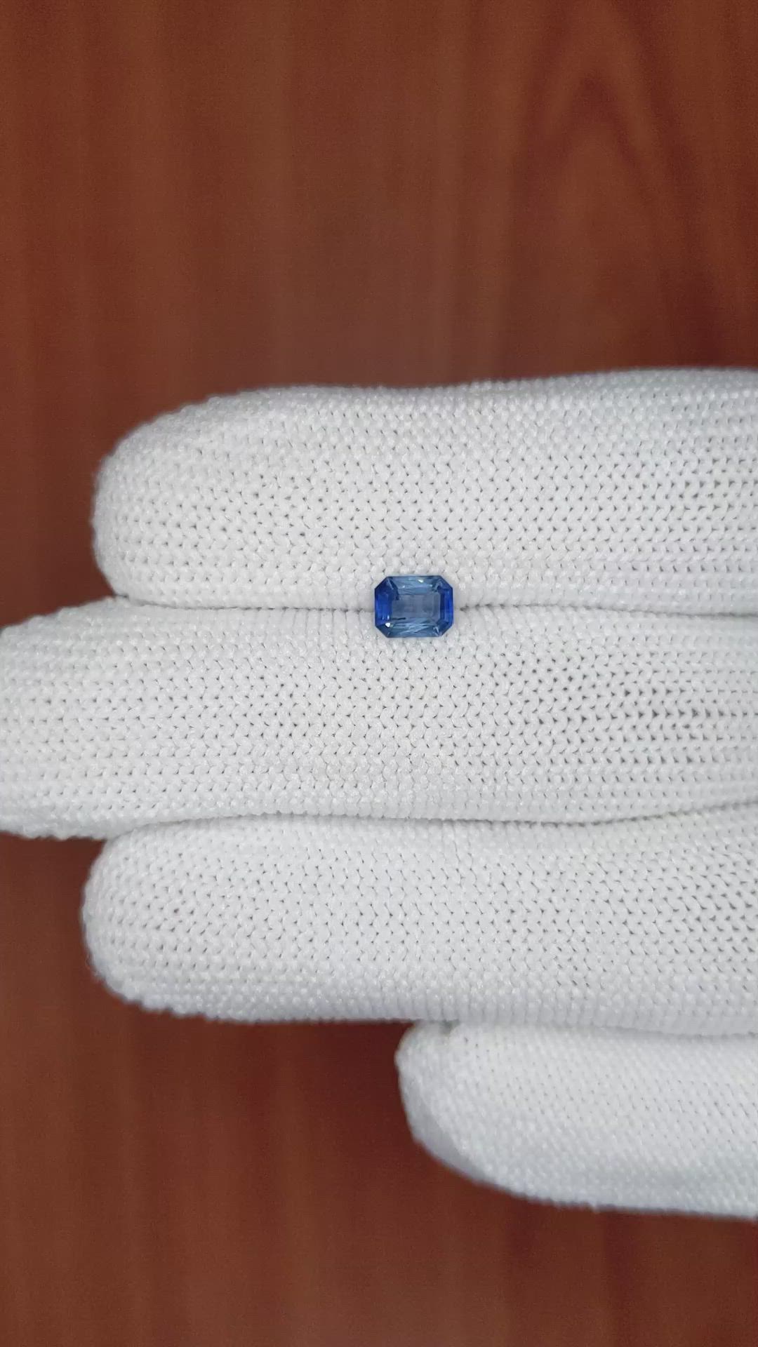 0.61 Ct. Blue Sapphire from Madagascar Size Video