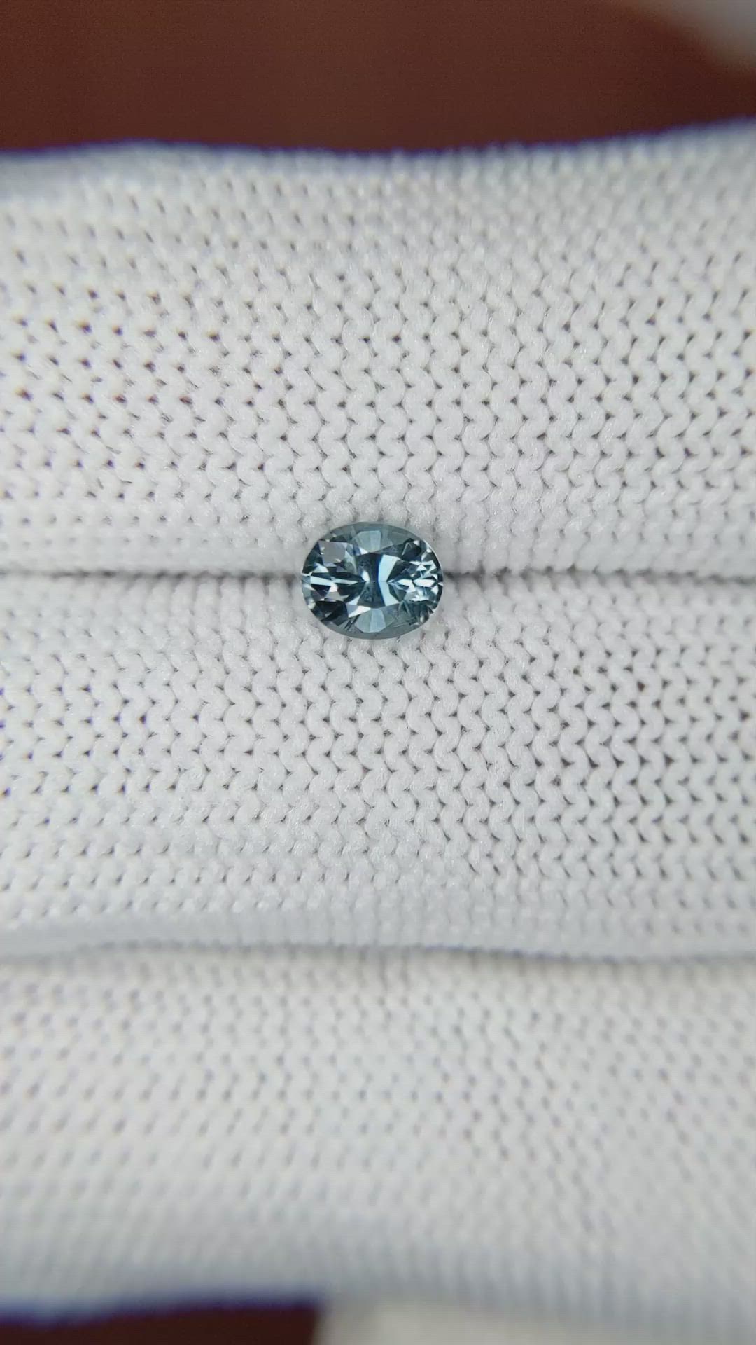 0.68 Ct. Bluish Green Sapphire from Madagascar Size Video