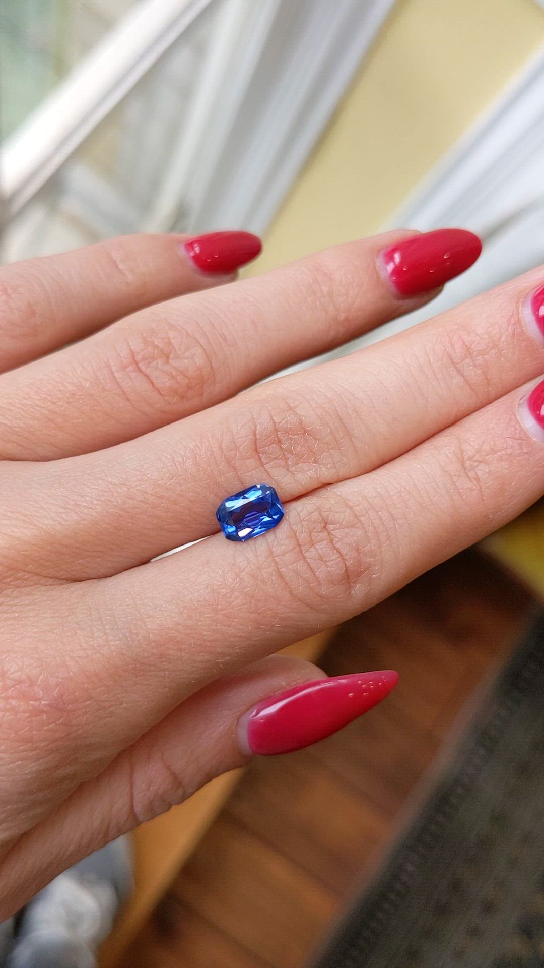 1.51 Ct. Blue Sapphire from Ceylon (Sri Lanka) Size Video