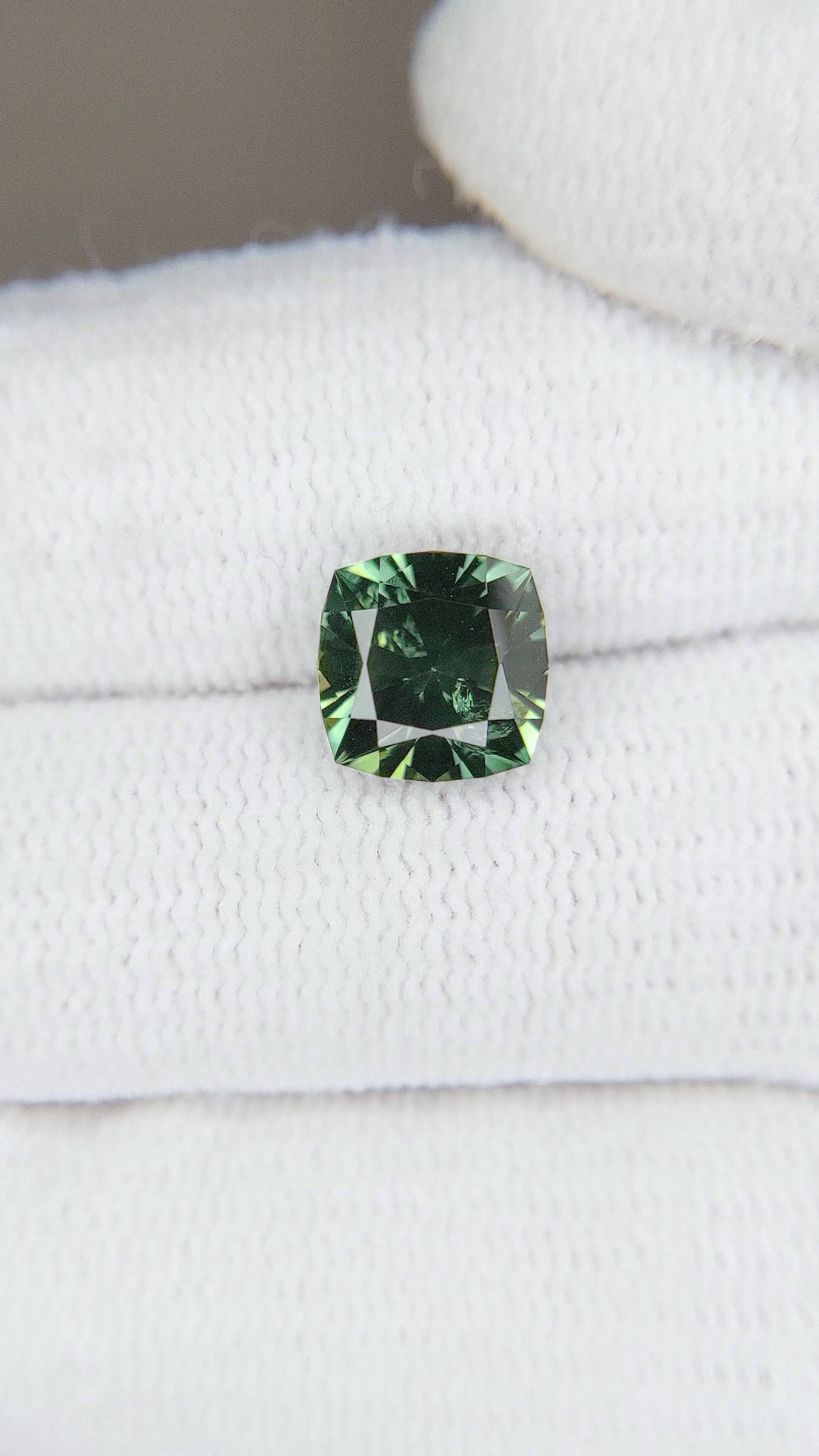 2.30 Ct. Bluish Green Sapphire from Australia Size Video