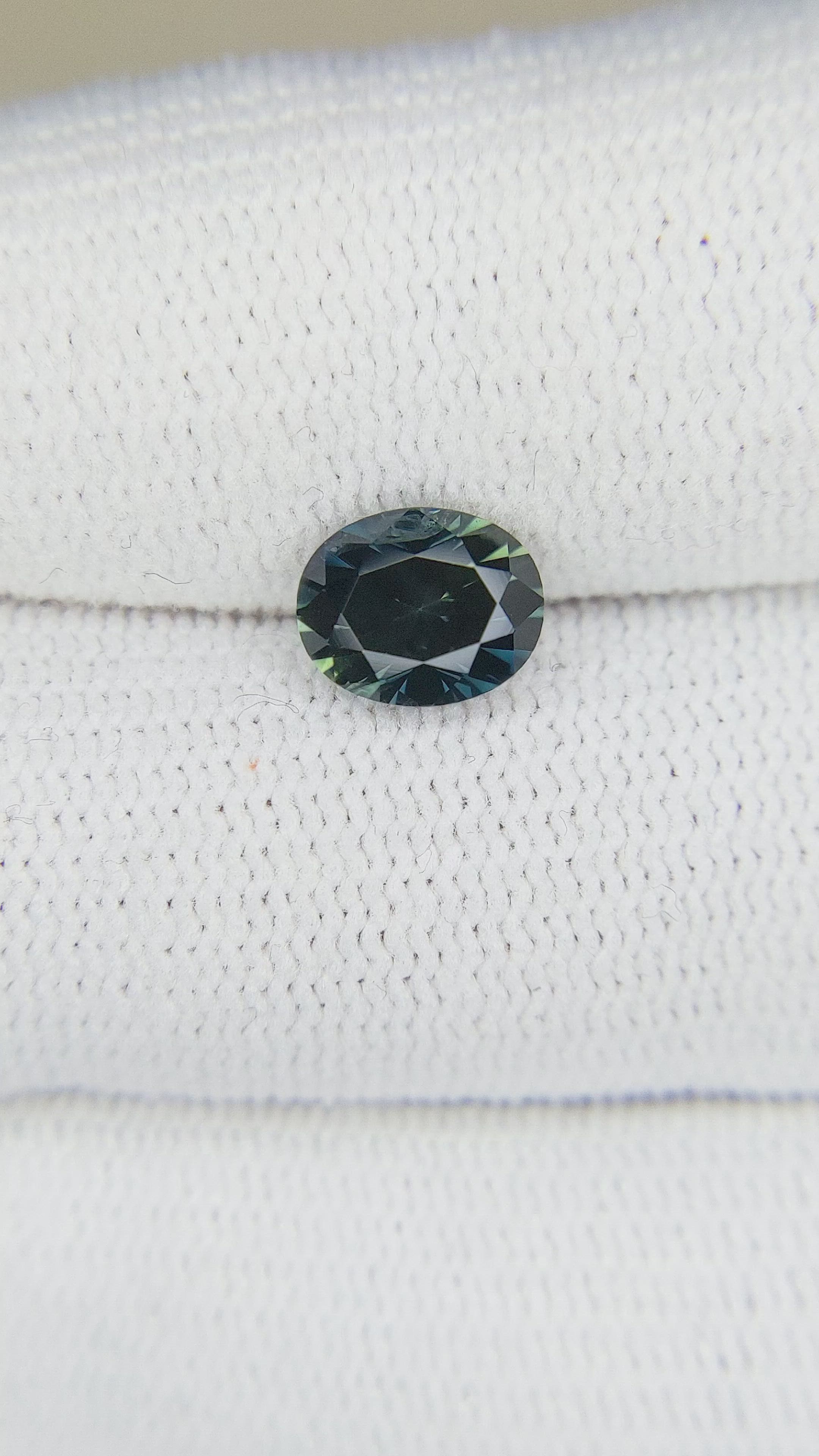 1.50 Ct. Greenish Blue Sapphire from Australia Size Video