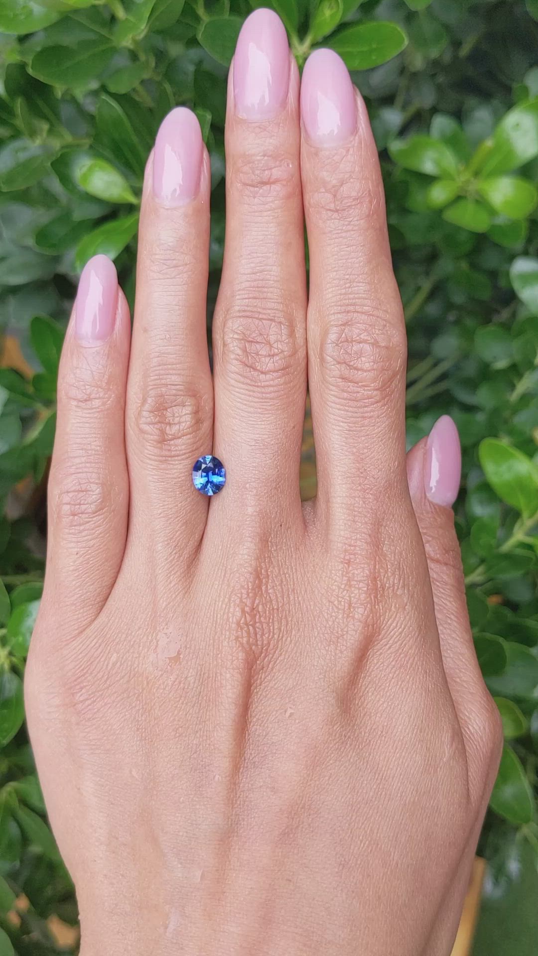 1.12 Ct. Blue Sapphire from Ceylon (Sri Lanka) Size Video