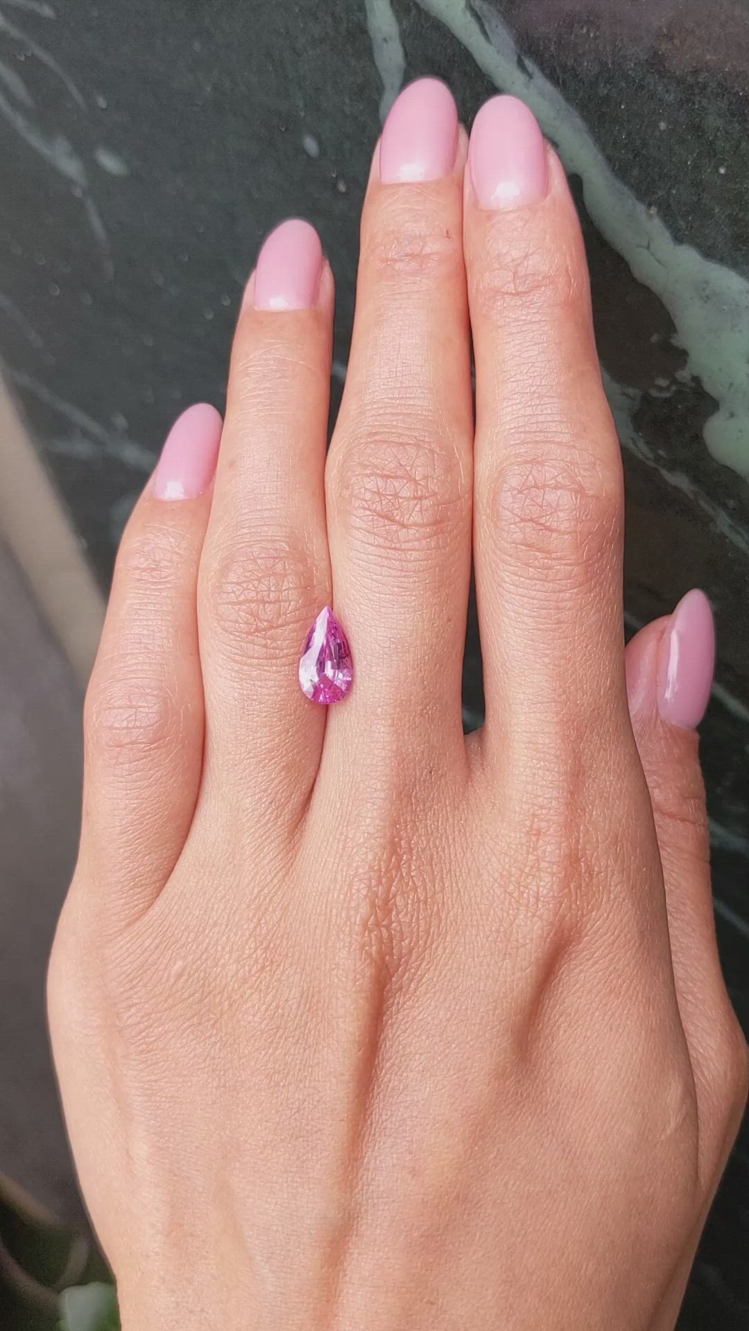 2.02 Ct. Pink Sapphire from Ceylon (Sri Lanka) Size Video